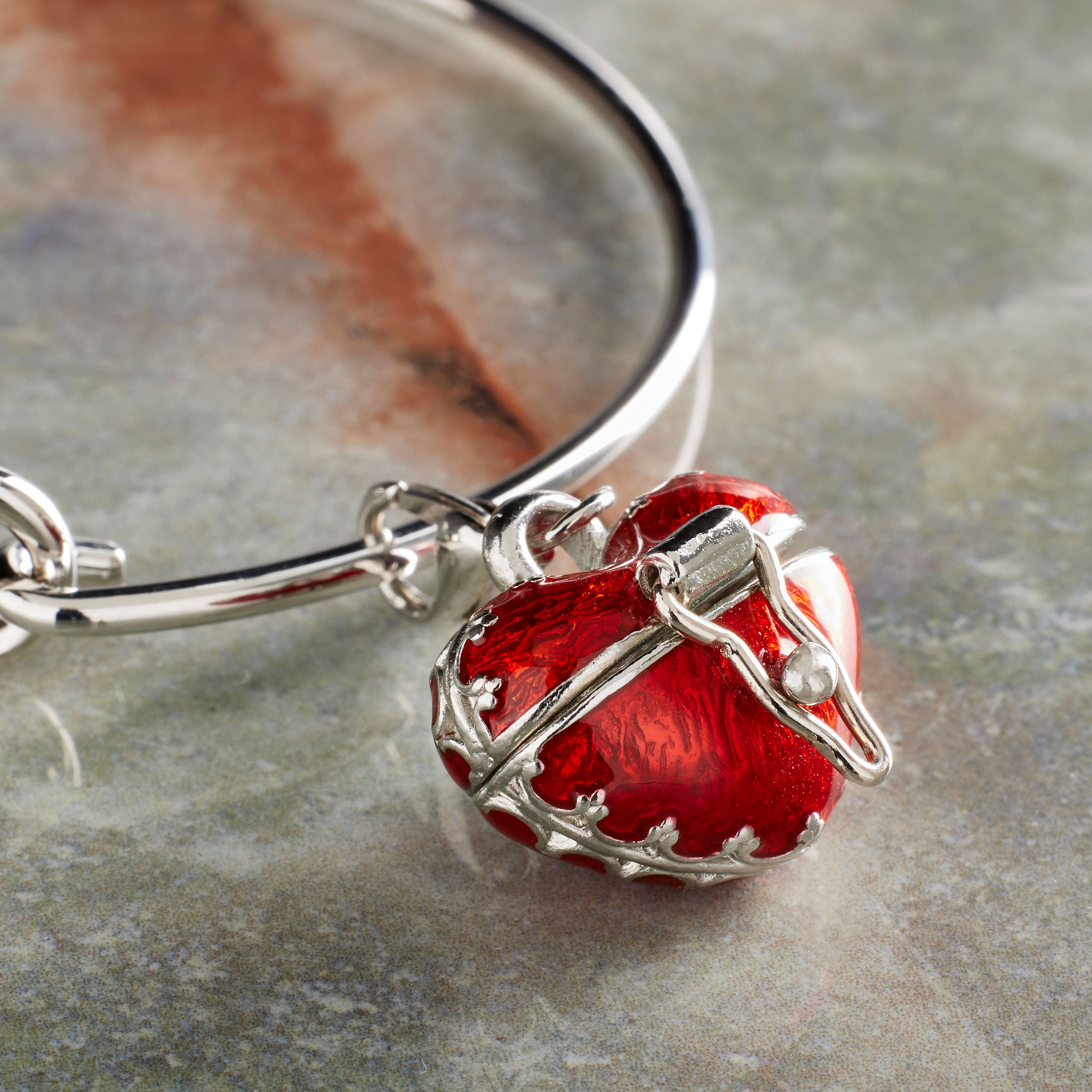 12 Pack: Red Heart Locket Charm by Bead Landing™