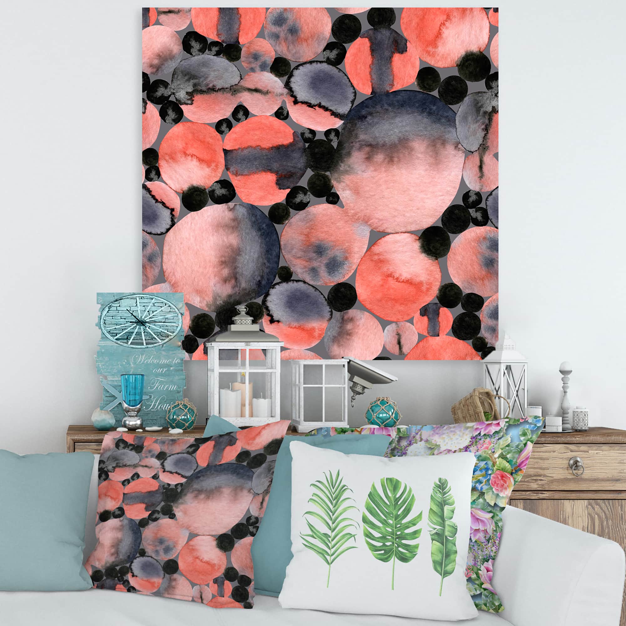 Designart - Abstract Geometric Polka Dots