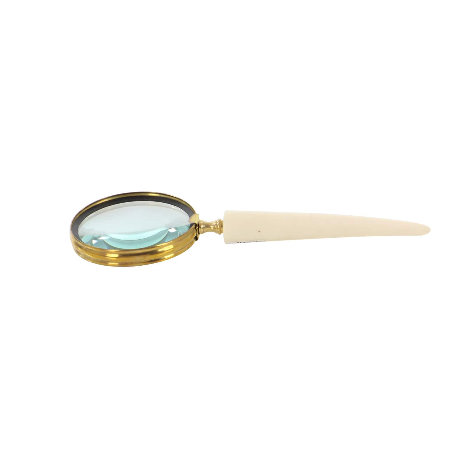 CosmoLiving by Cosmopolitan Set of 3" Black Metal Eclectic Magnifying Glass, 11" x 4"