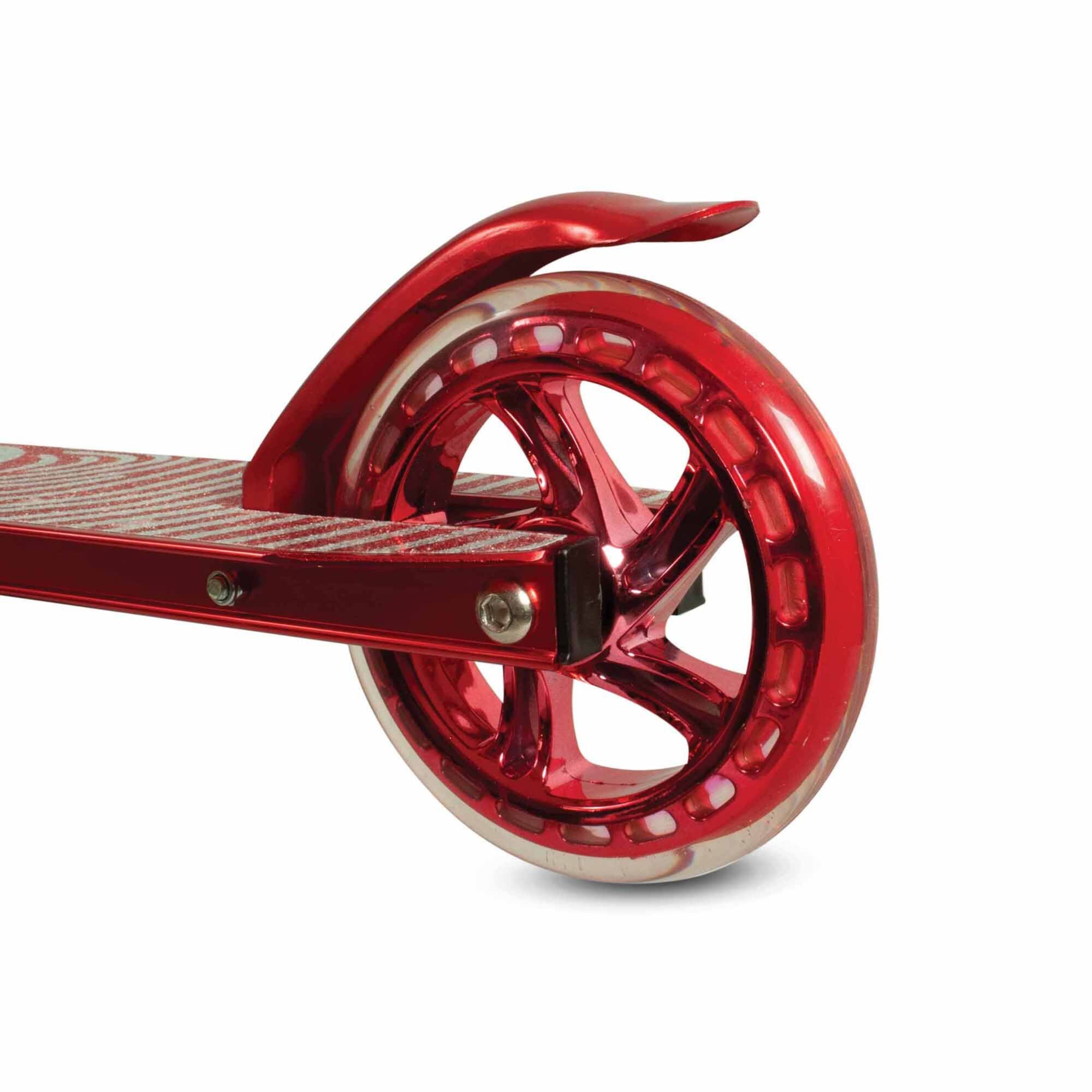 HY-PRO Zinc Red Aluminum Identity Folding Scooter