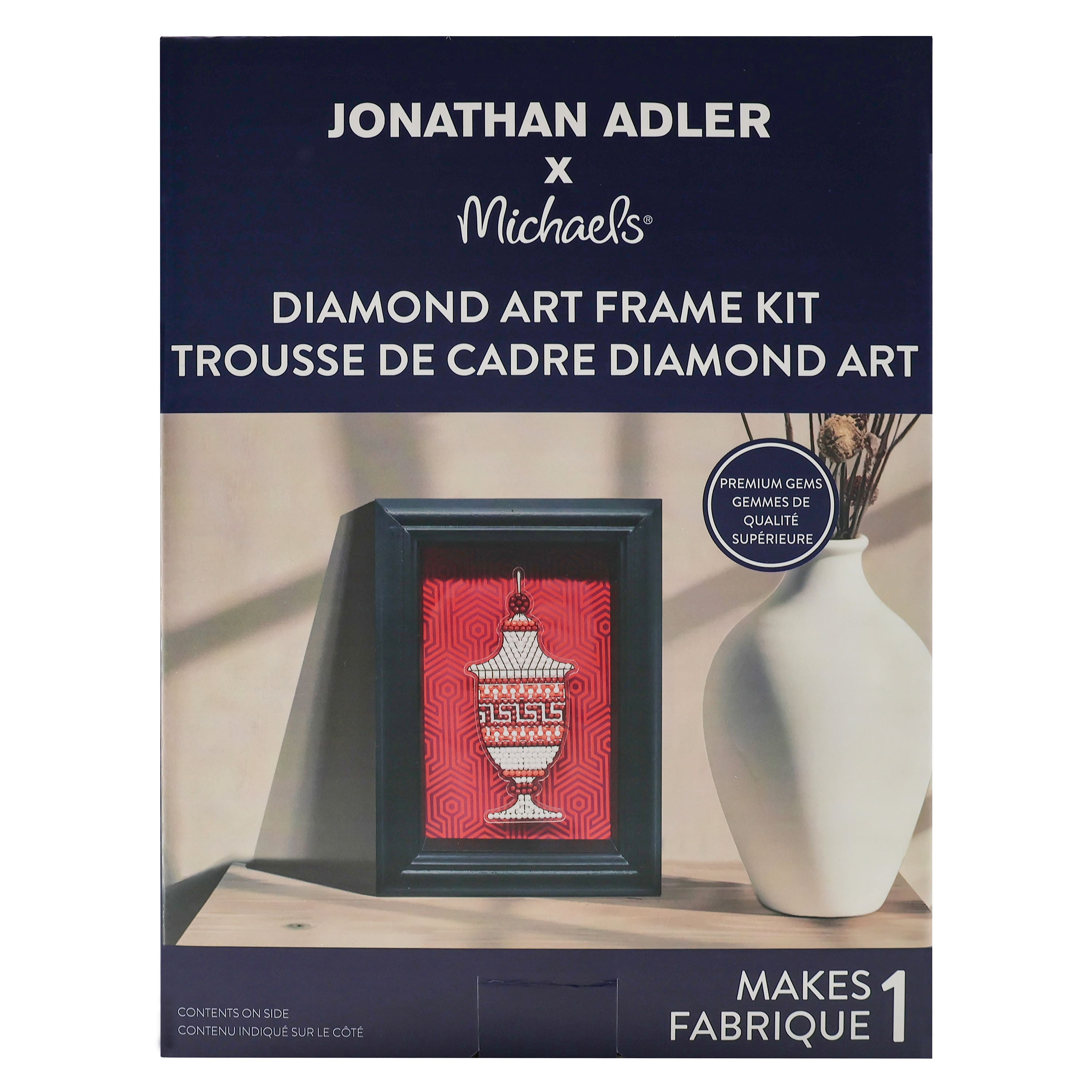 Jonathan Adler x Michaels 4" x 6" Urn Diamond Art Frame Kit