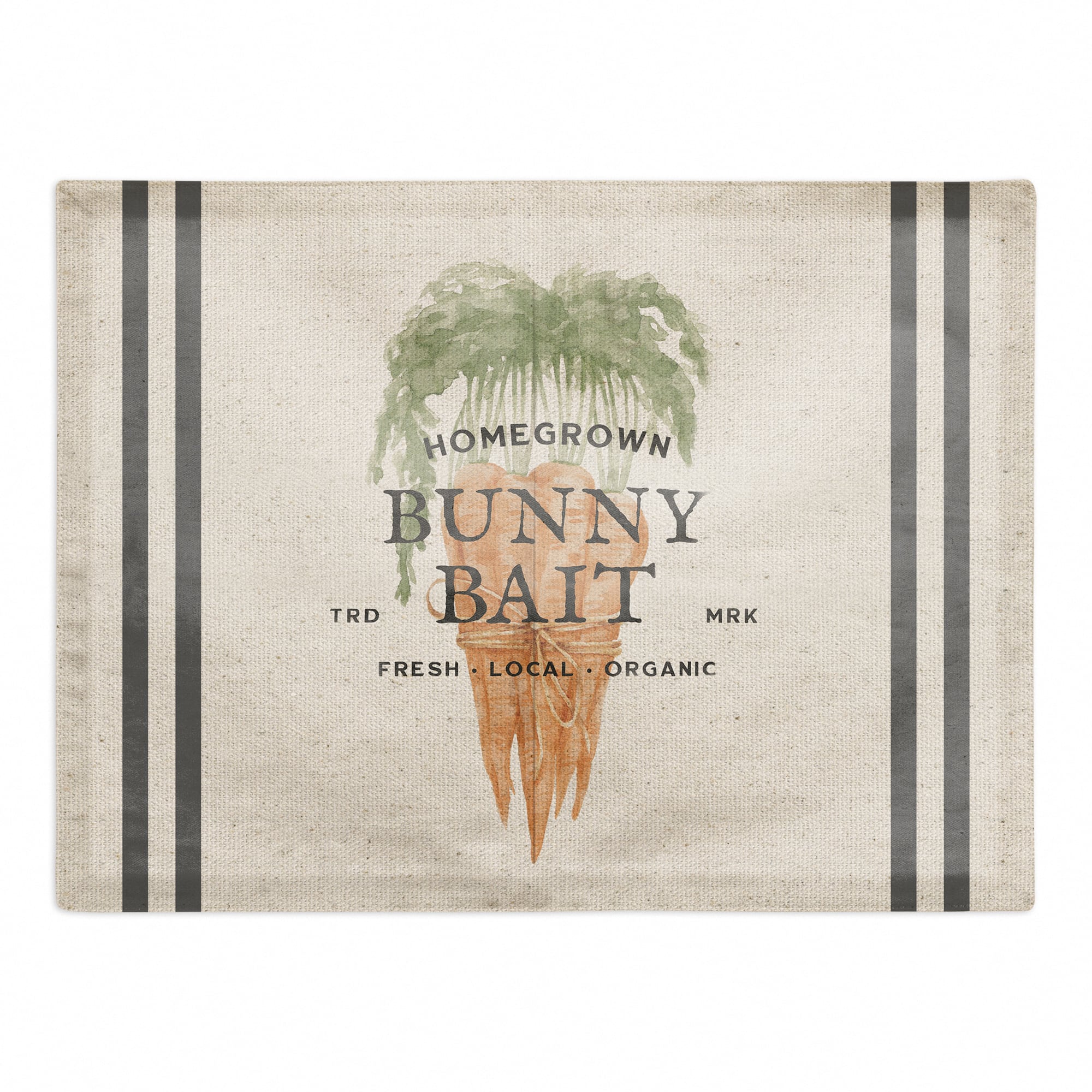Bunny Bait Carrots 3 18" x 14" Poly Twill Placemat