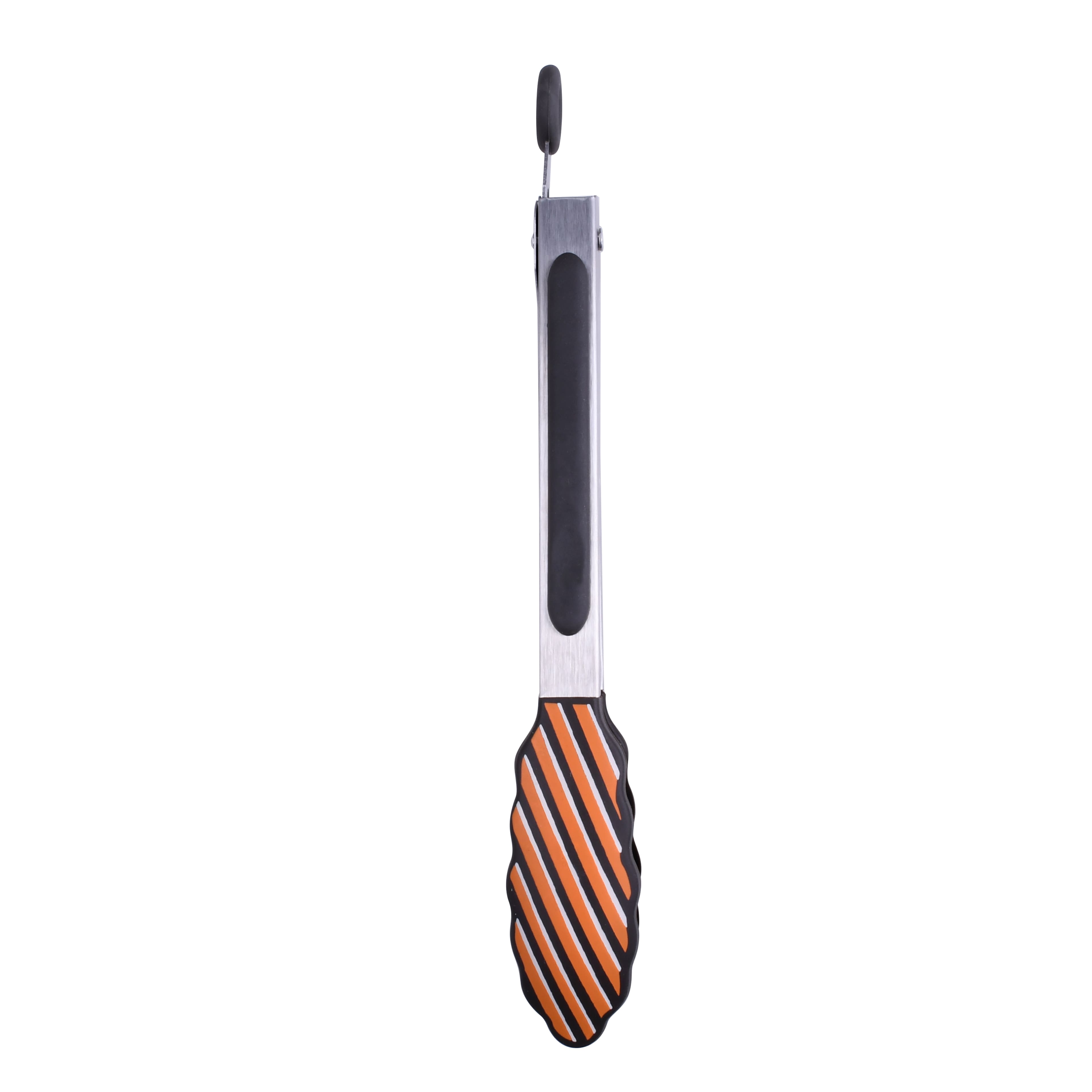 Black & Orange Stripes Mini Tongs by Makery™