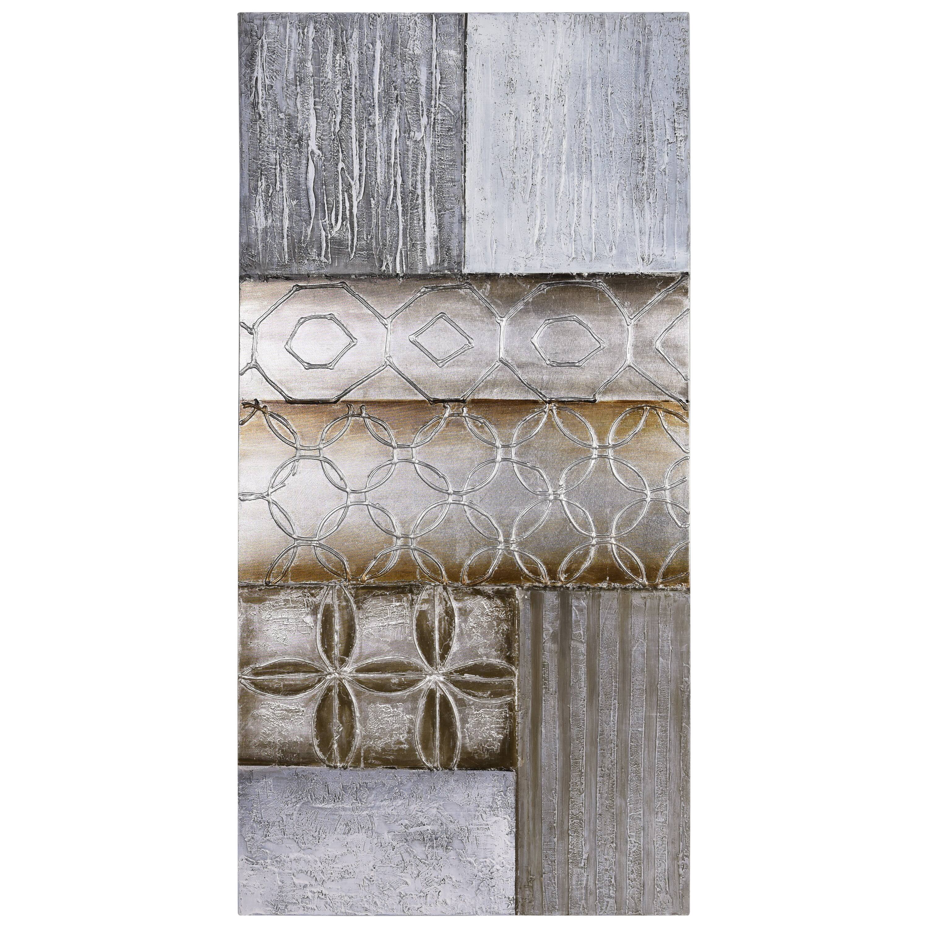 Empire Art Direct 30" x 60" Stacked I Textured & Metallic Hand Painted Canvas Wall Art