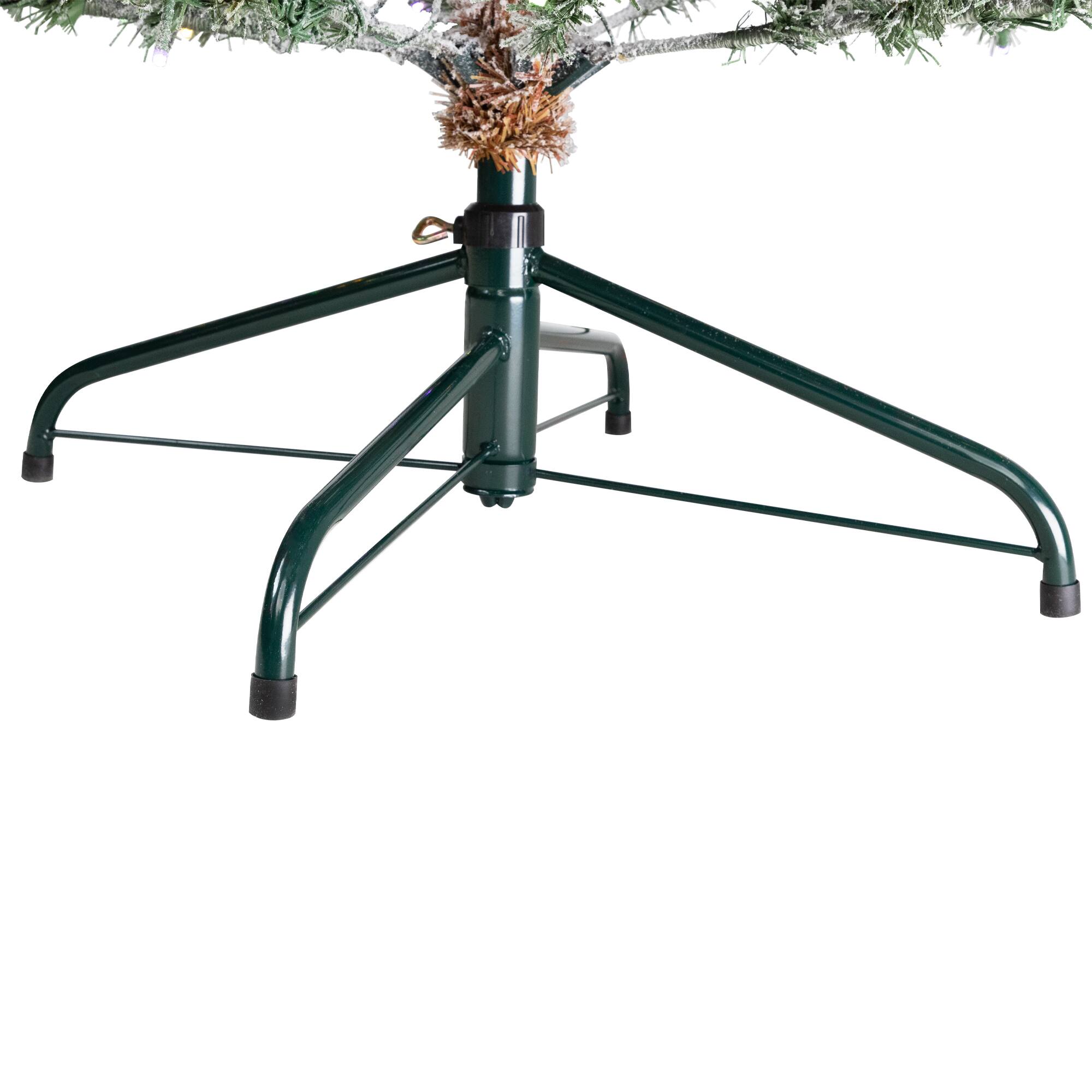 9ft. Pre-Lit Real Touch™ Elite Flocked Calgary Pine IPT Artificial Christmas Tree, Dual Color LED Lights