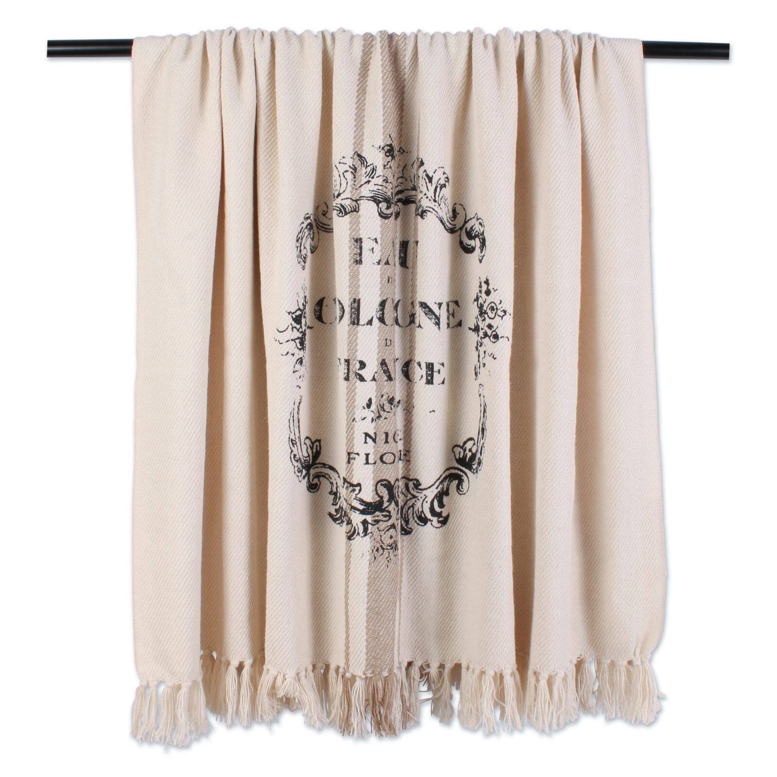 DII® French Grain Sack Printed Throw