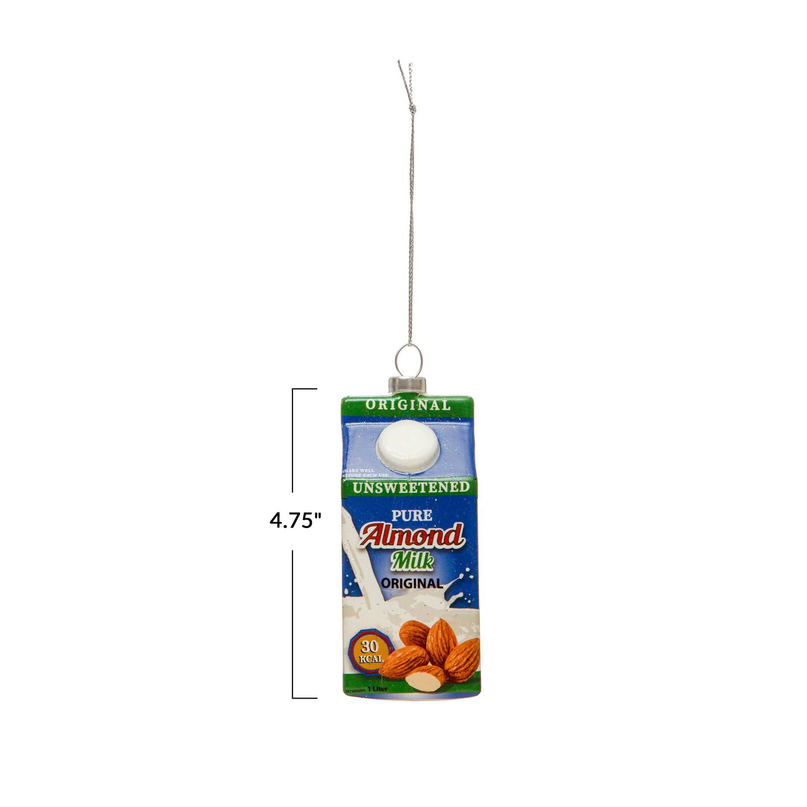 Hello Honey® Glass Glitter Almond Milk Ornament