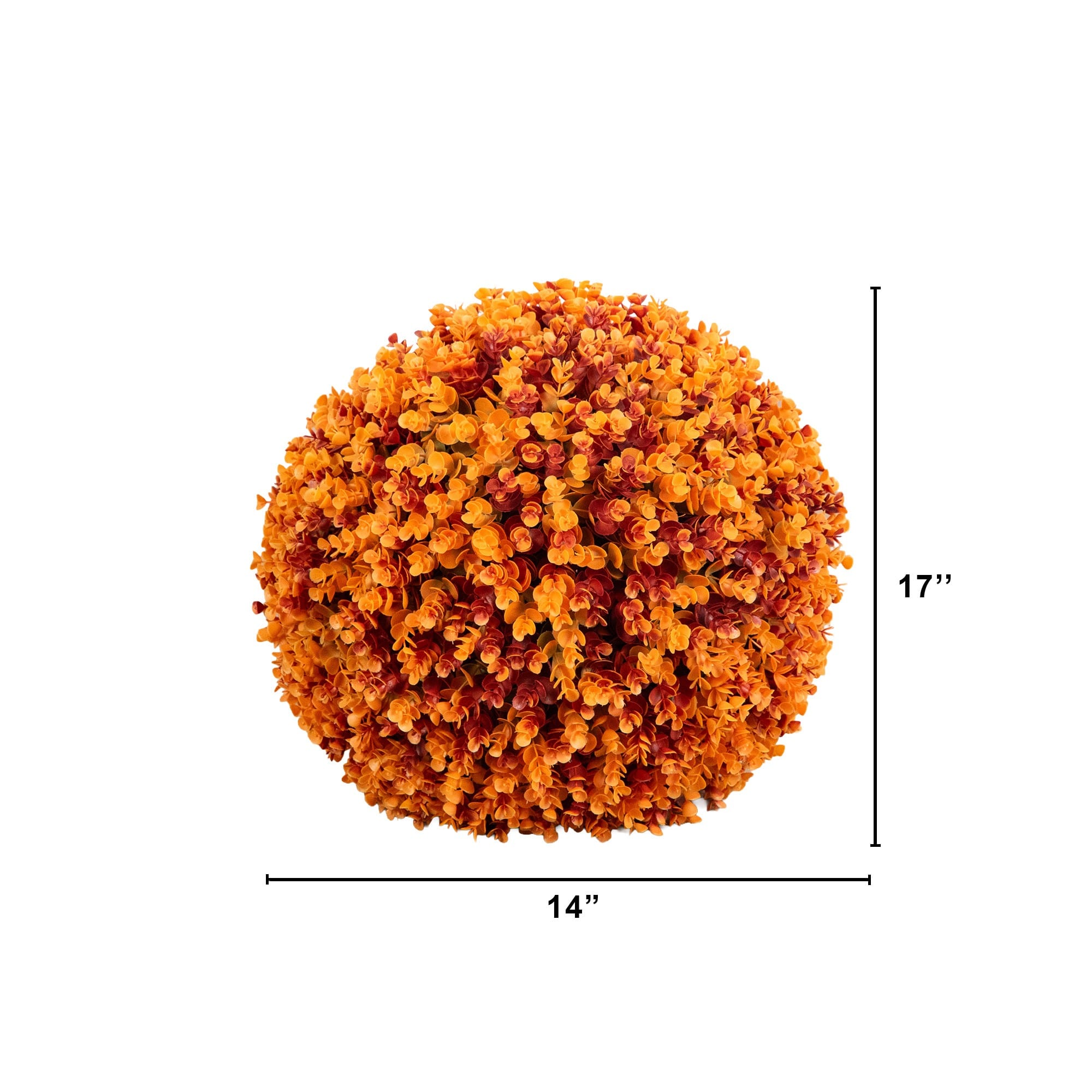17" UV Resistant Autumn Artificial Eucalyptus Fall Ball