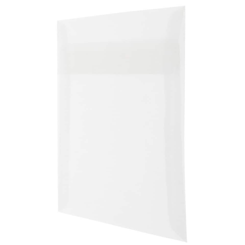 JAM Paper 5.5" x 5.5" Square Translucent Vellum Invitation Envelopes, 25ct.