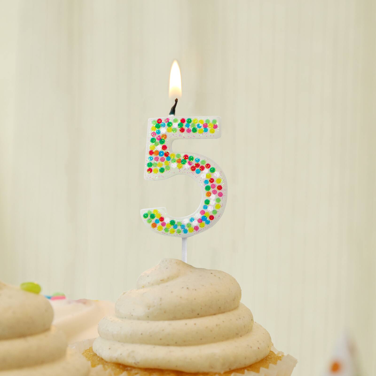 Confetti Number Birthday Candle by Celebrate It™
