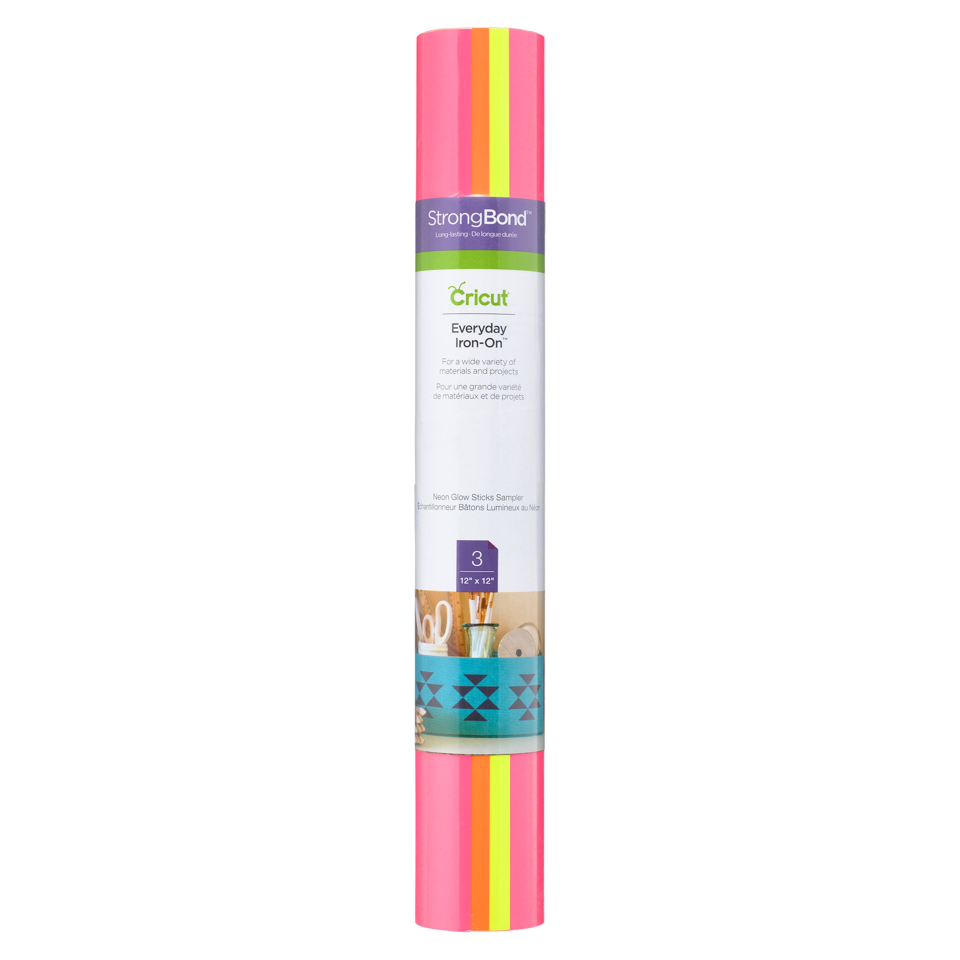 9 Packs: 3 ct. (27 total) Cricut® Everyday Iron On™ Neon Glowsticks Sampler