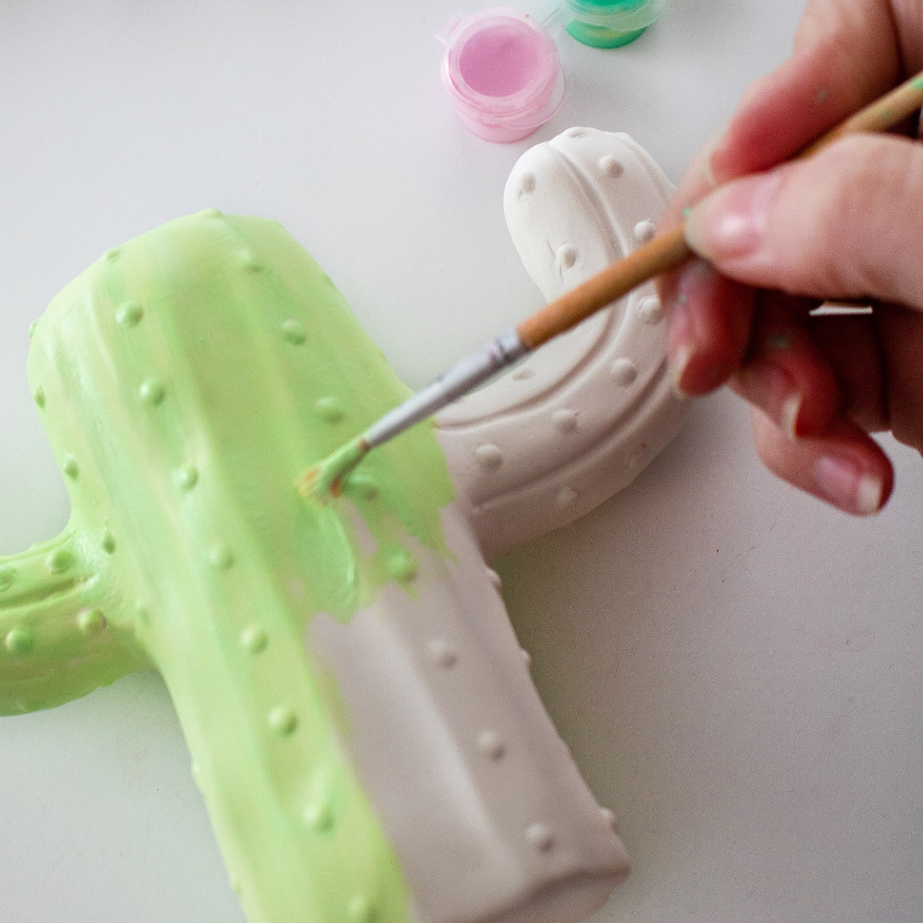 Art 101® Paint Your Own Ceramic Cactus & Cowboy Boot Vase Art Set