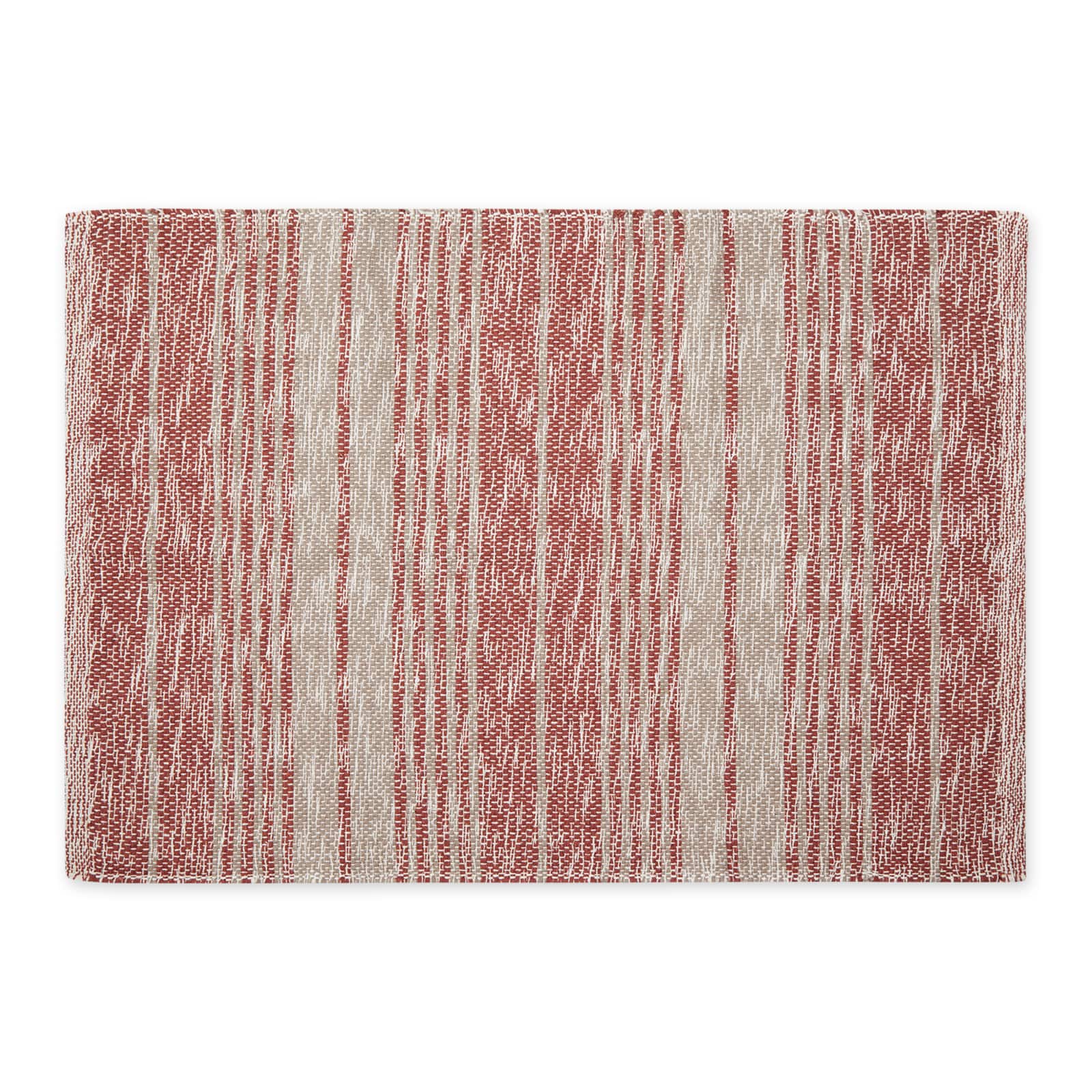 DII® Variegated Stripe Handwoven Recycled Yarn Rug