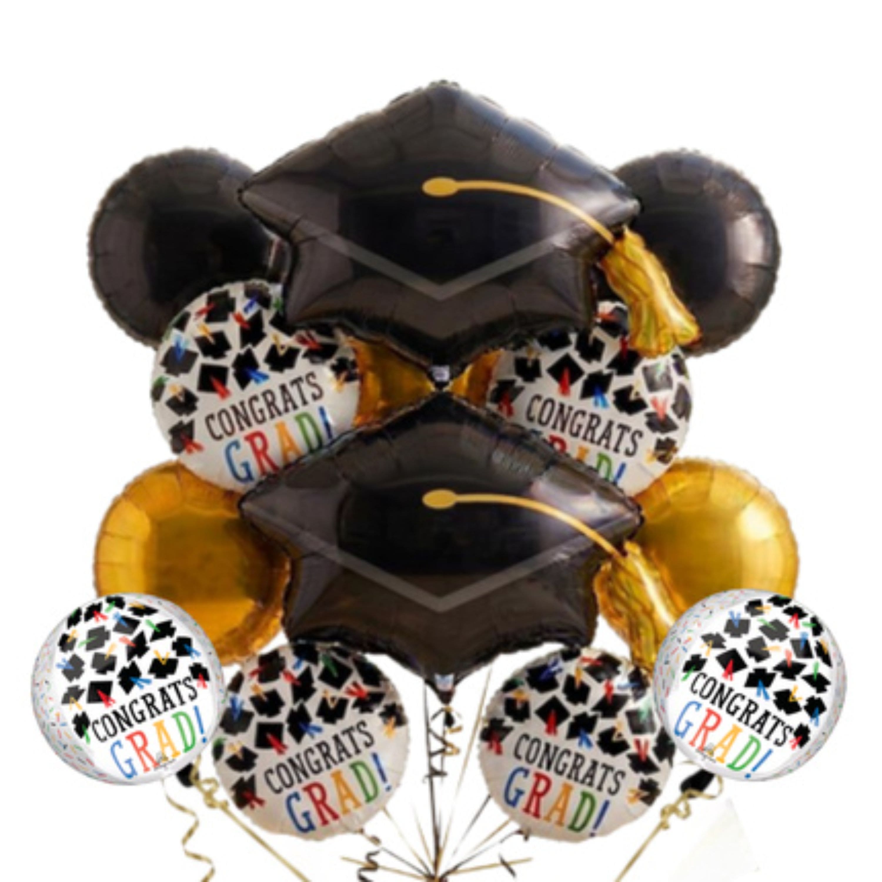 Hats Off Graduation Foil Balloon Bundle