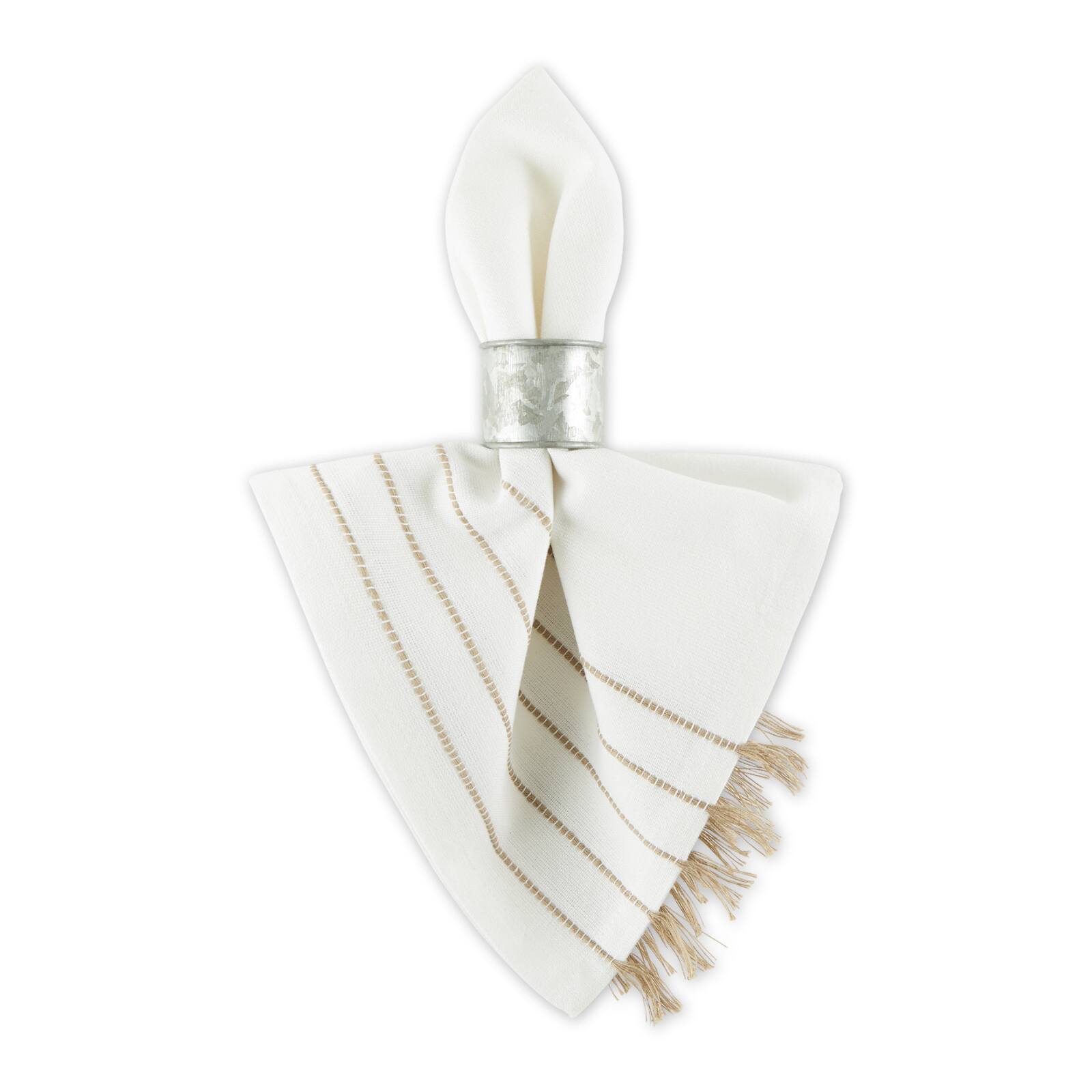 DII® Striped Tassel Napkins, 4ct.