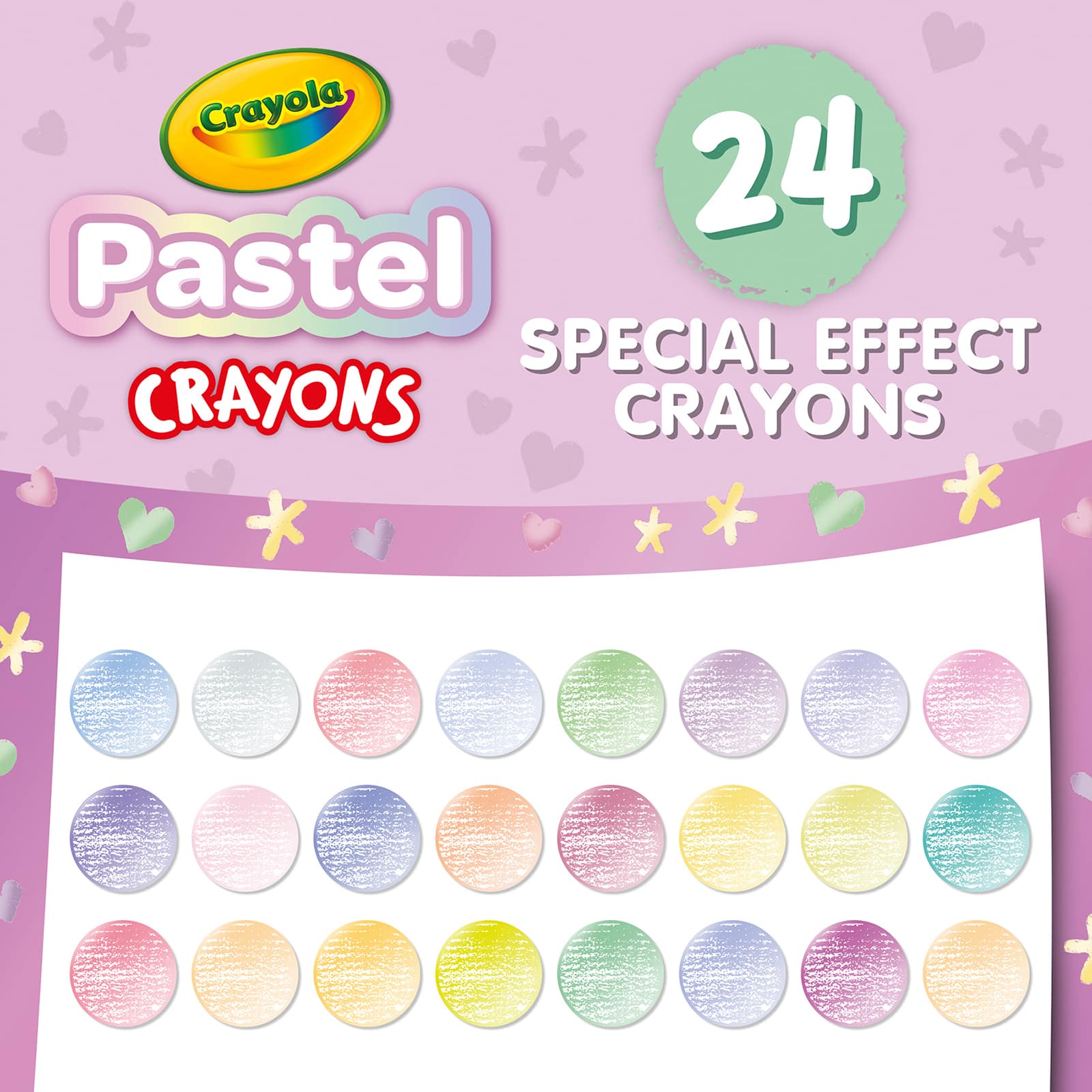 Crayola® Pastel Crayons, 6 Packs of 24