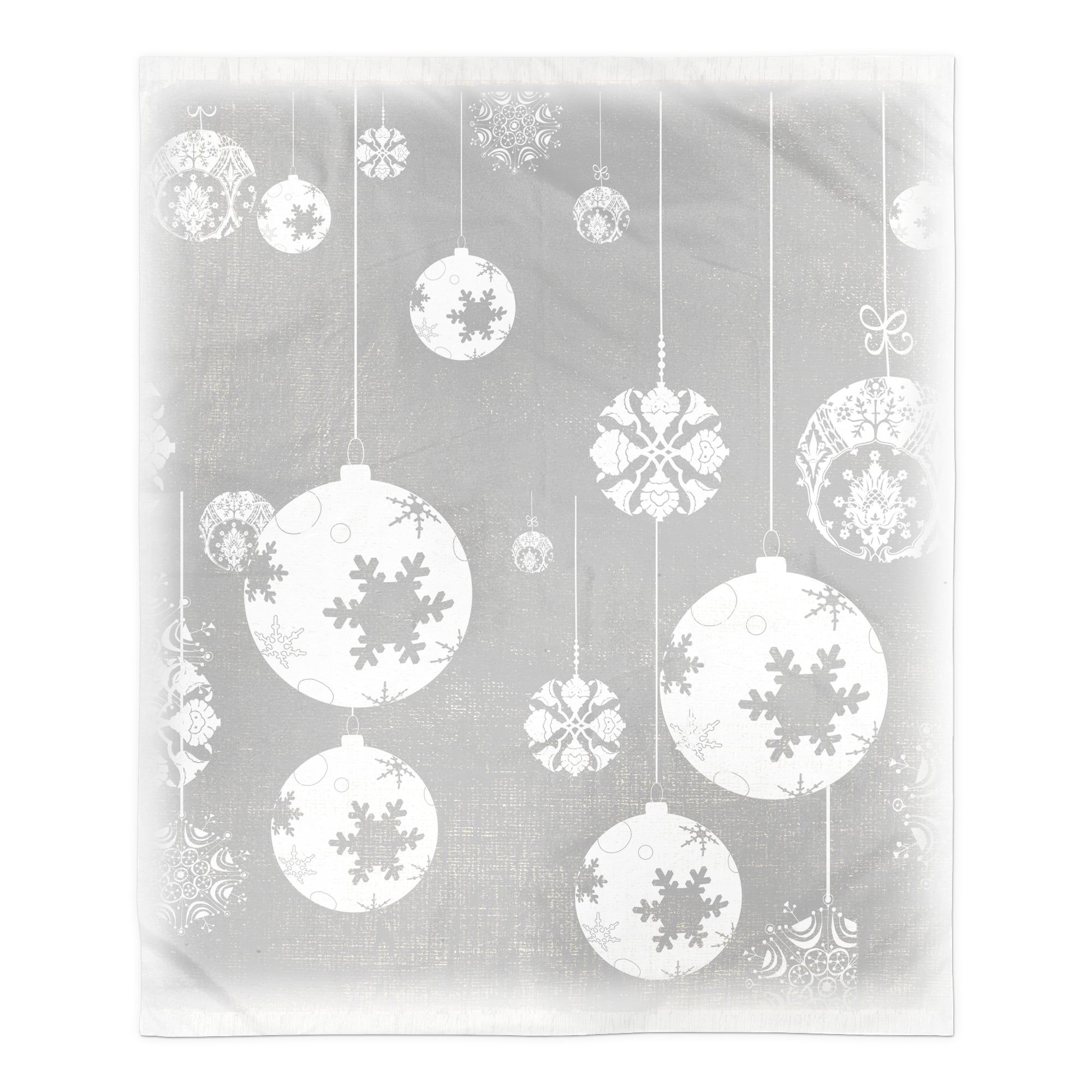 Neutral Ornament 50x60 Sherpa Fleece Blanket