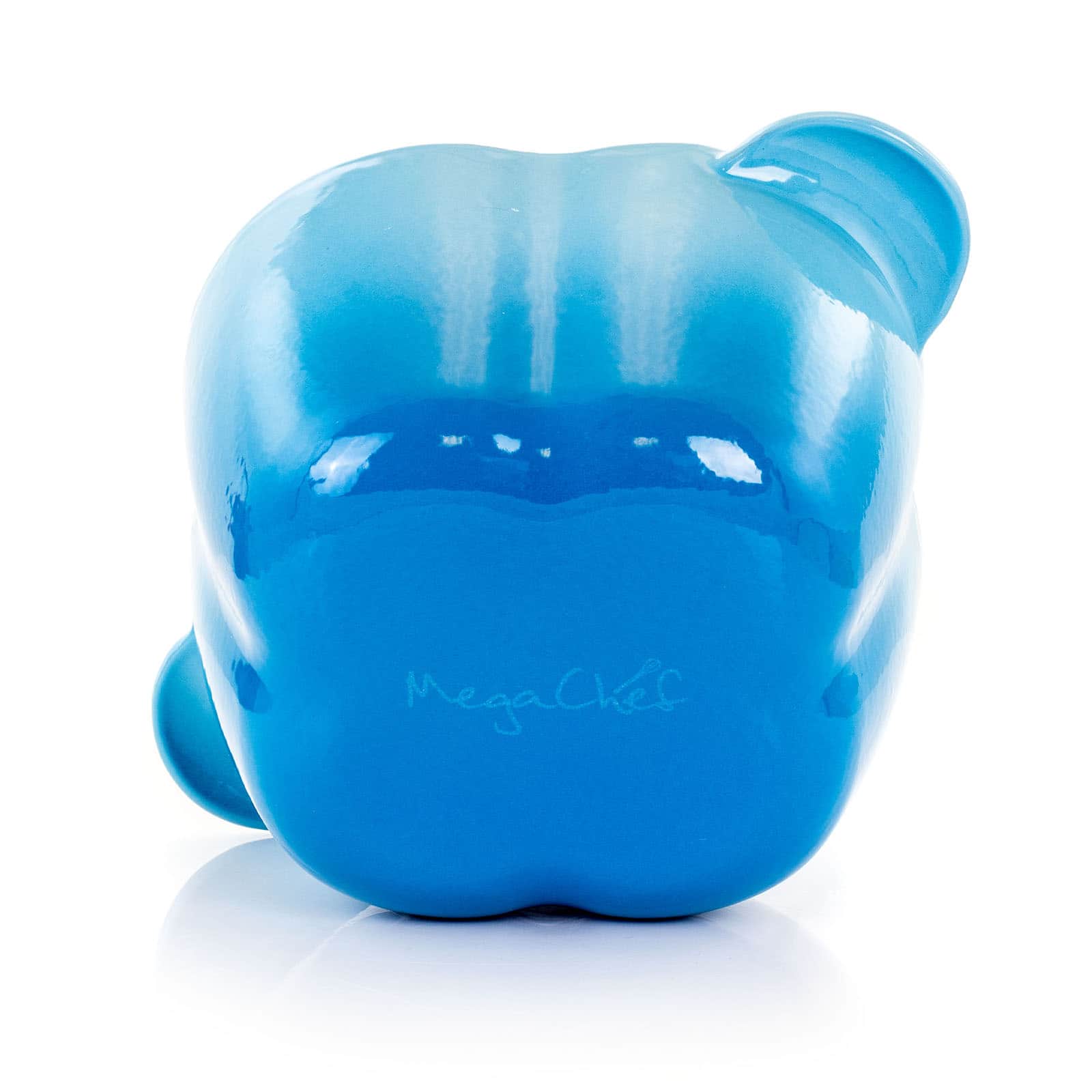 MegaChef 3qt. Blue Pepper Shaped Enameled Cast Iron Casserole