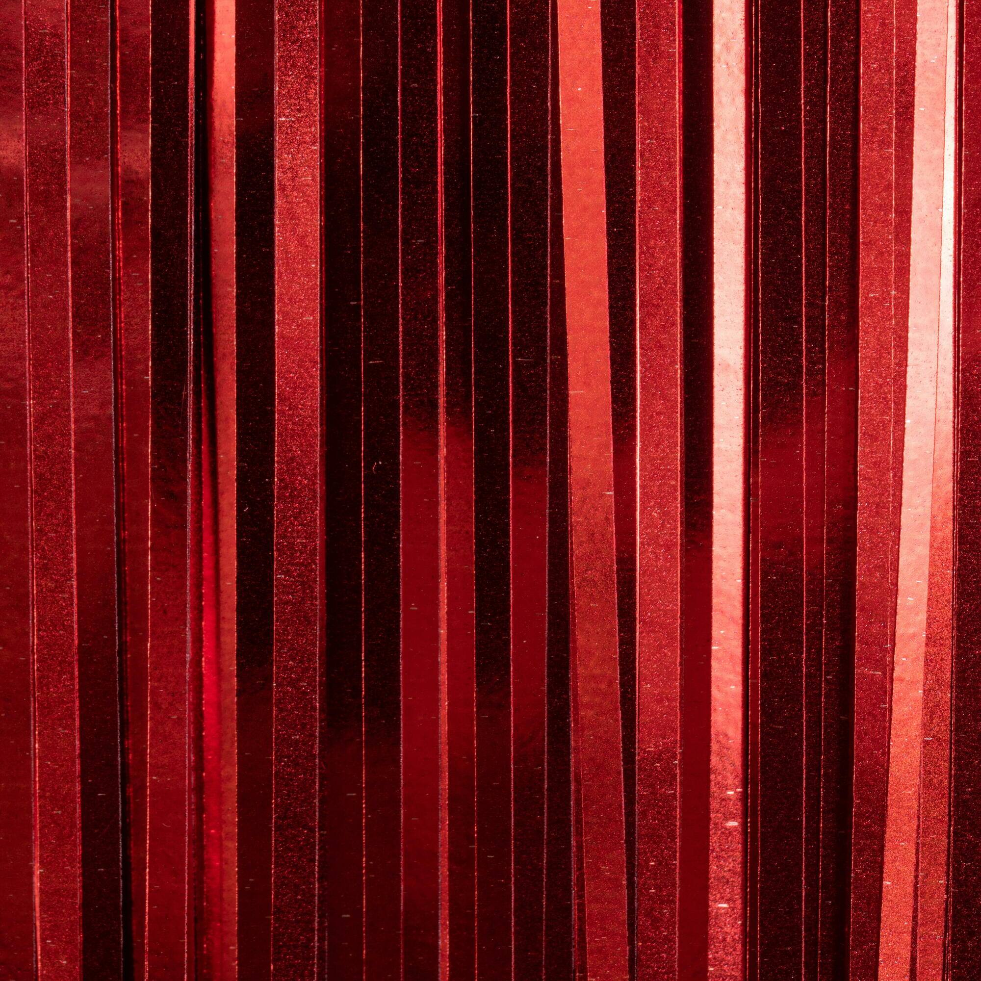 Vickerman 10ft. Red Tinsel Icicle Curtains, 4ct.