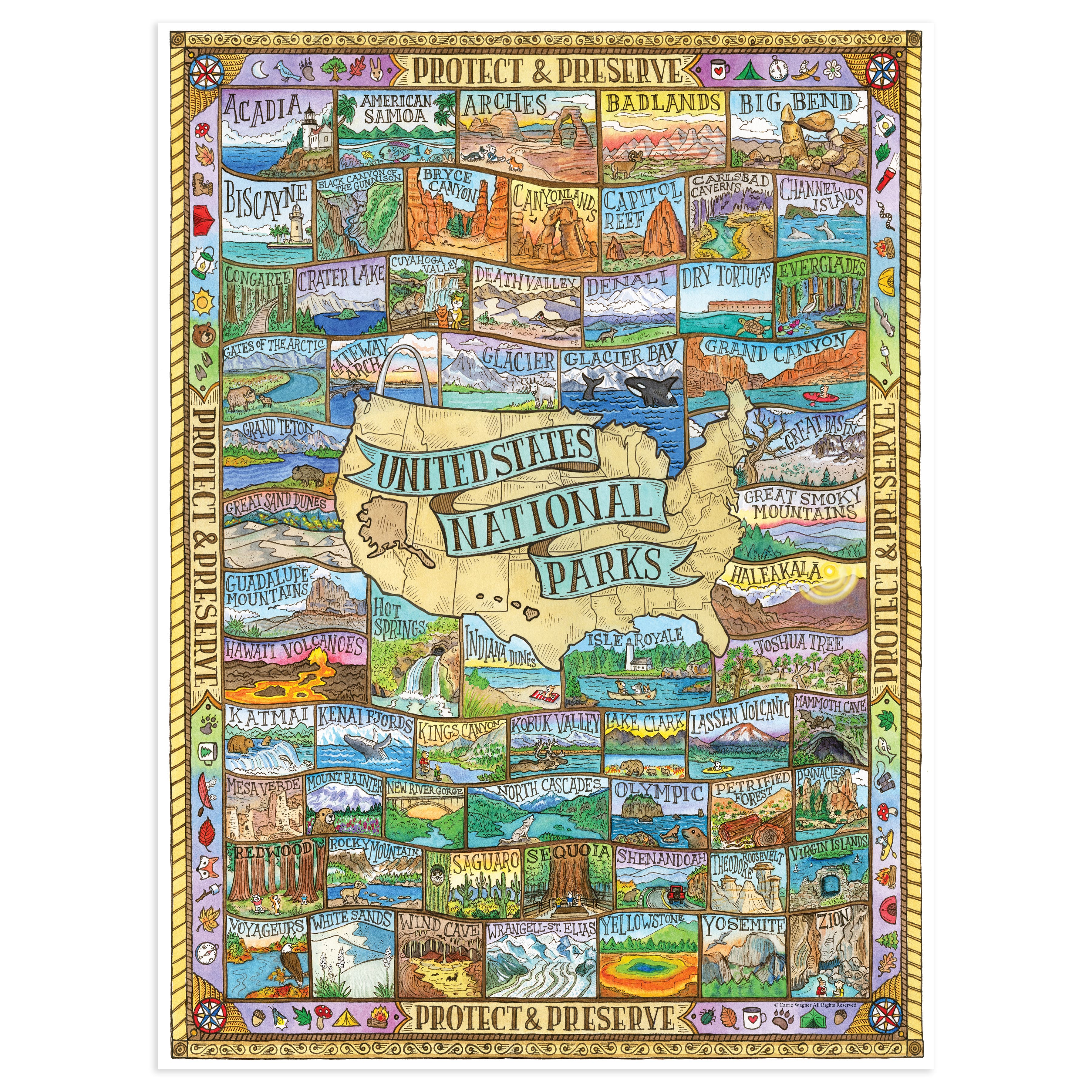 TF Publishing National Parks 1,000 Piece Jigsaw Puzzle