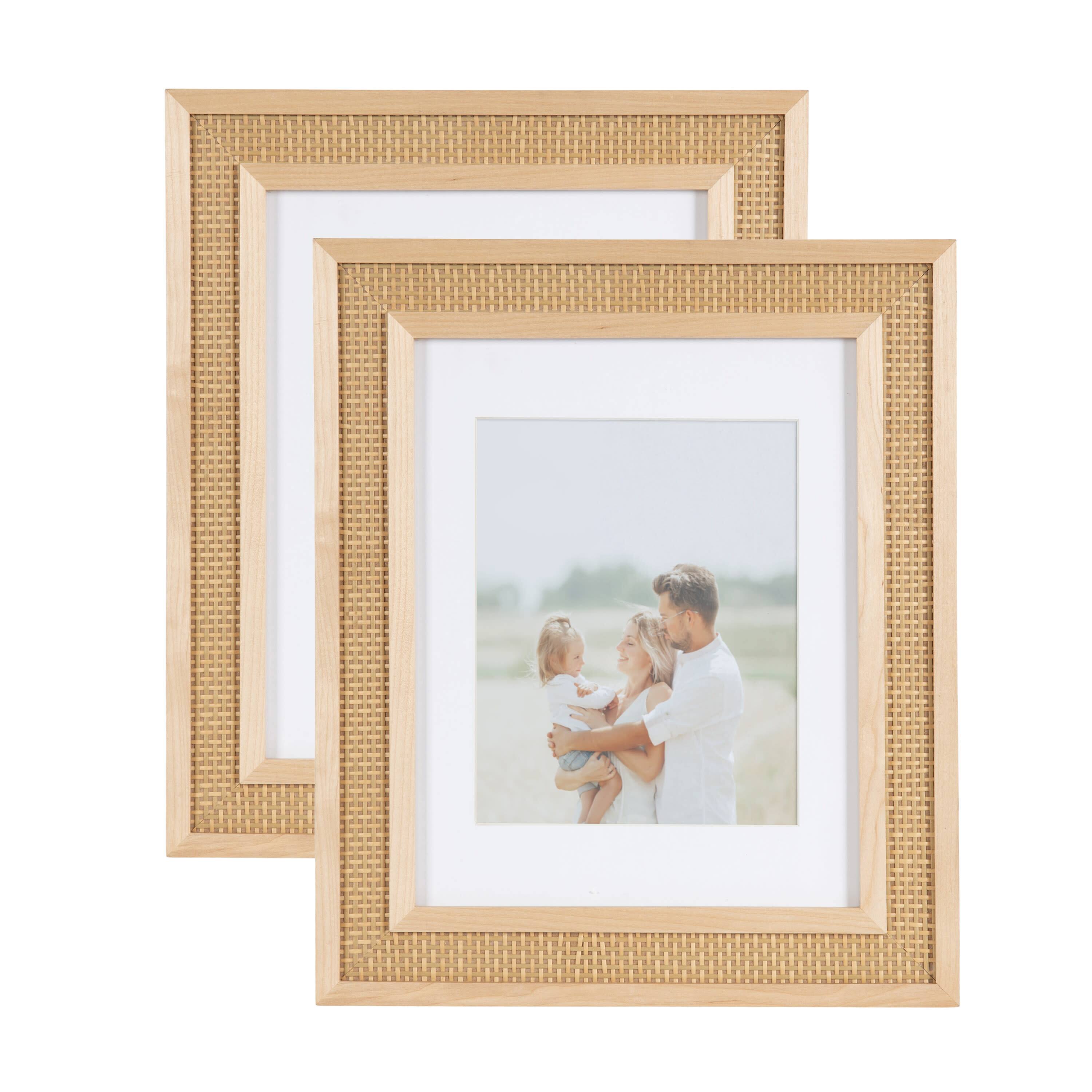 Kate and Laurel Corah Picture Frames with Mat, 2ct.