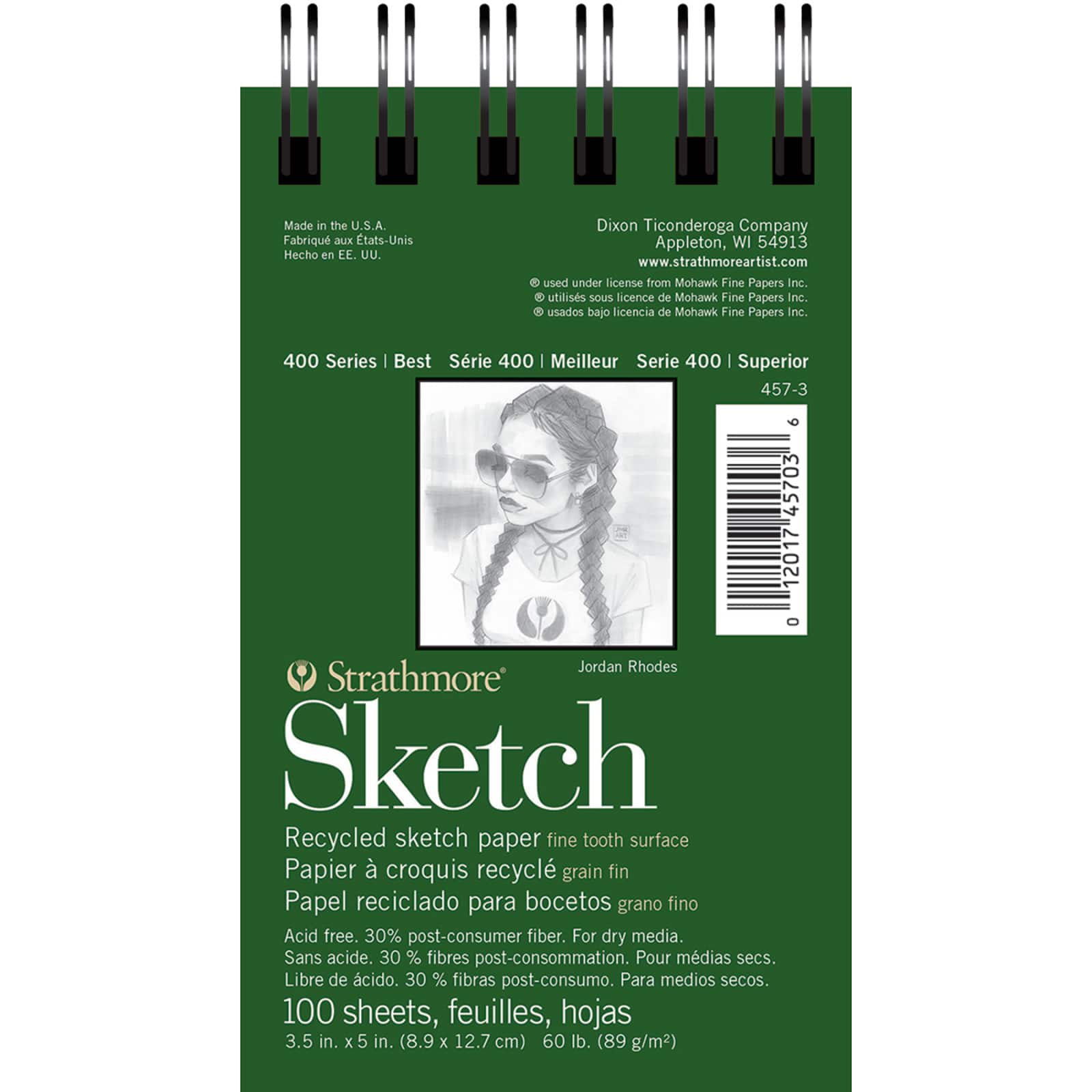 Strathmore® 400 Series Recycled Sketch Paper Pad