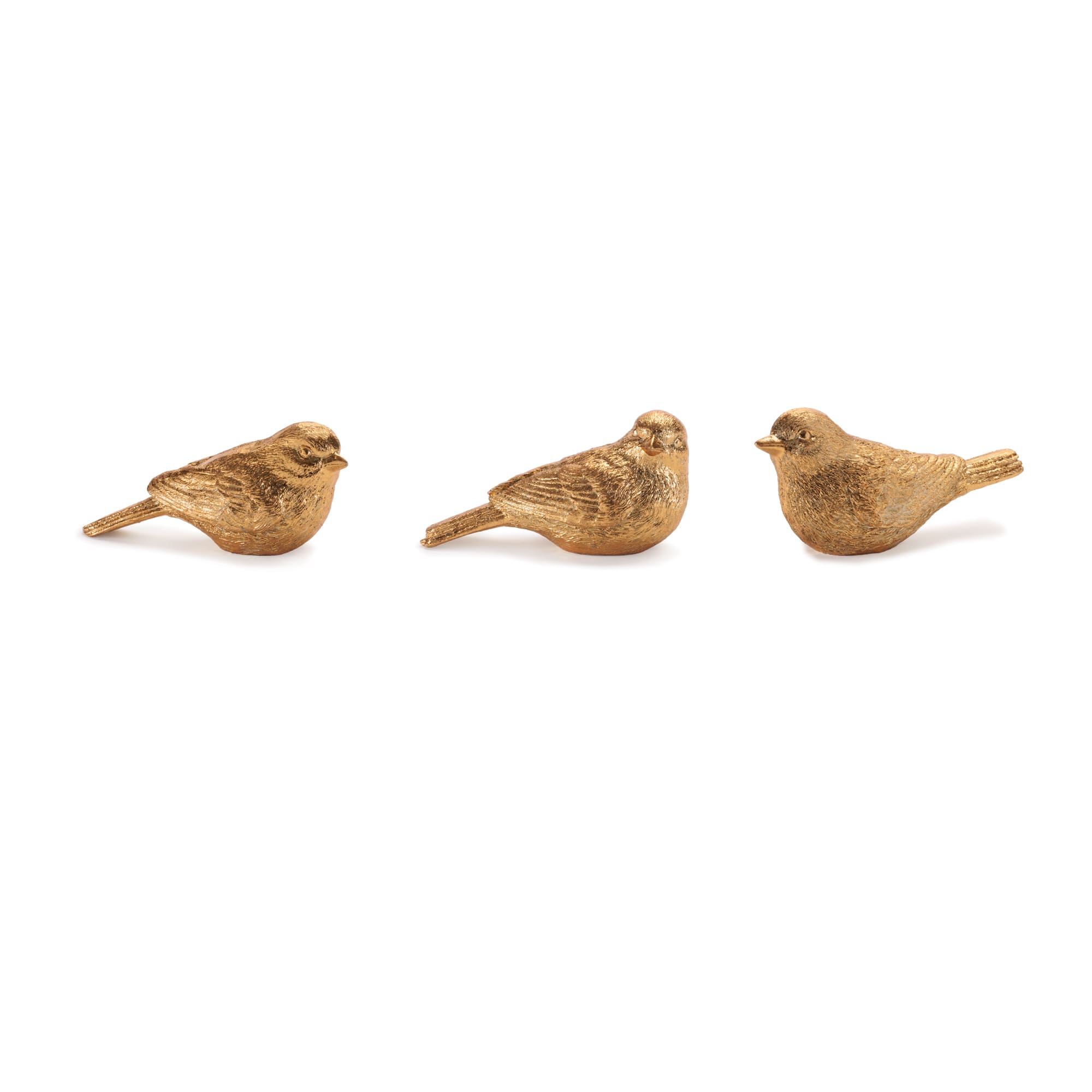 Melrose 4" Metallic Bird Figurine Set