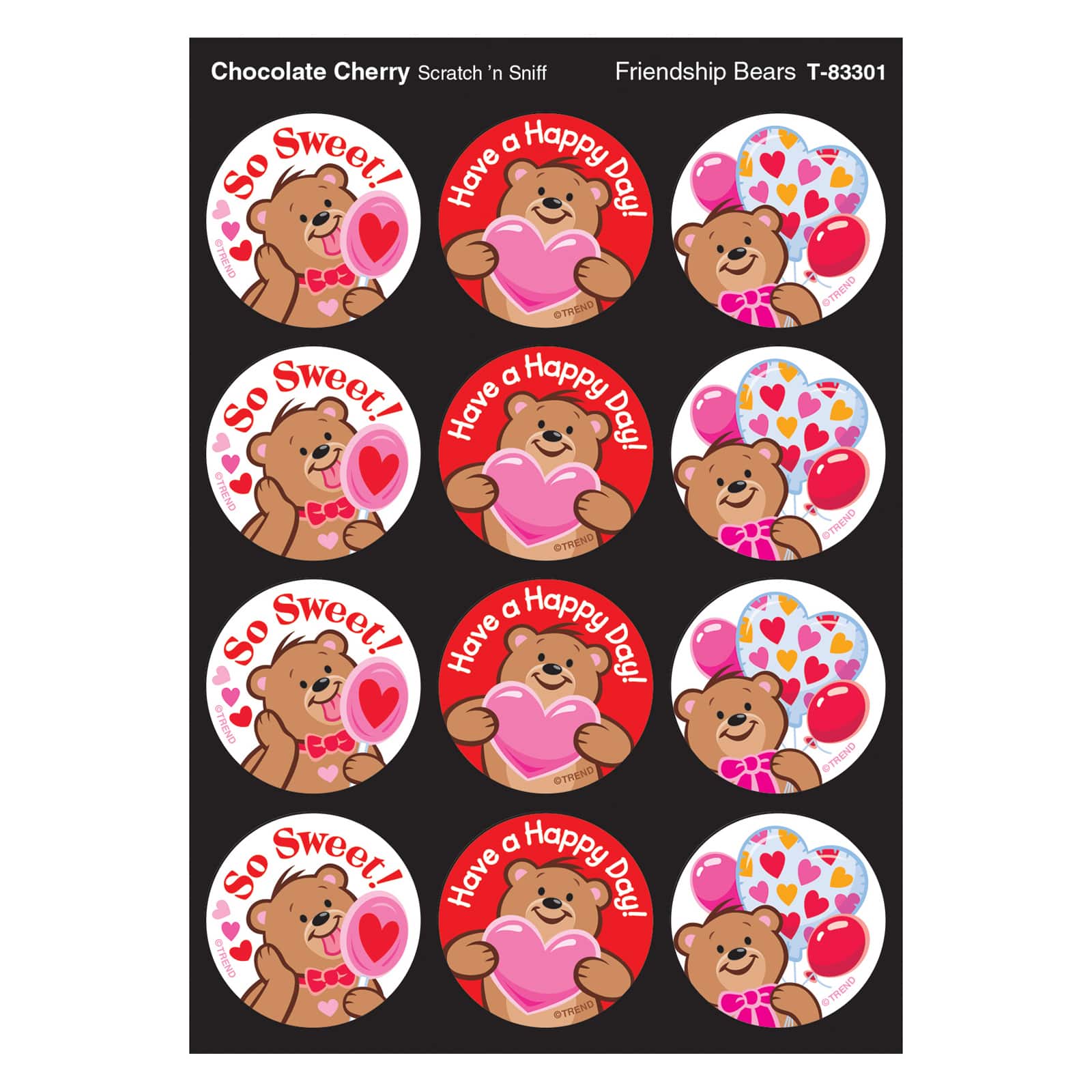 Trend Enterprises® Friendship Bears Stinky Stickers®, 6 Packs of 48