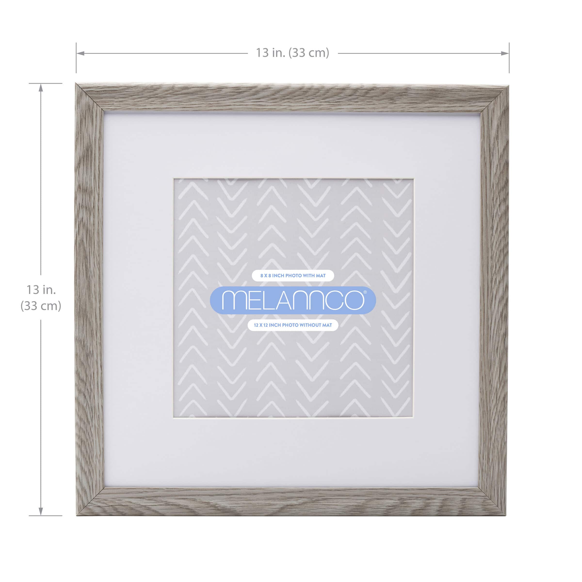 Melannco 9 Pack 8" x 8" Frame with Mat