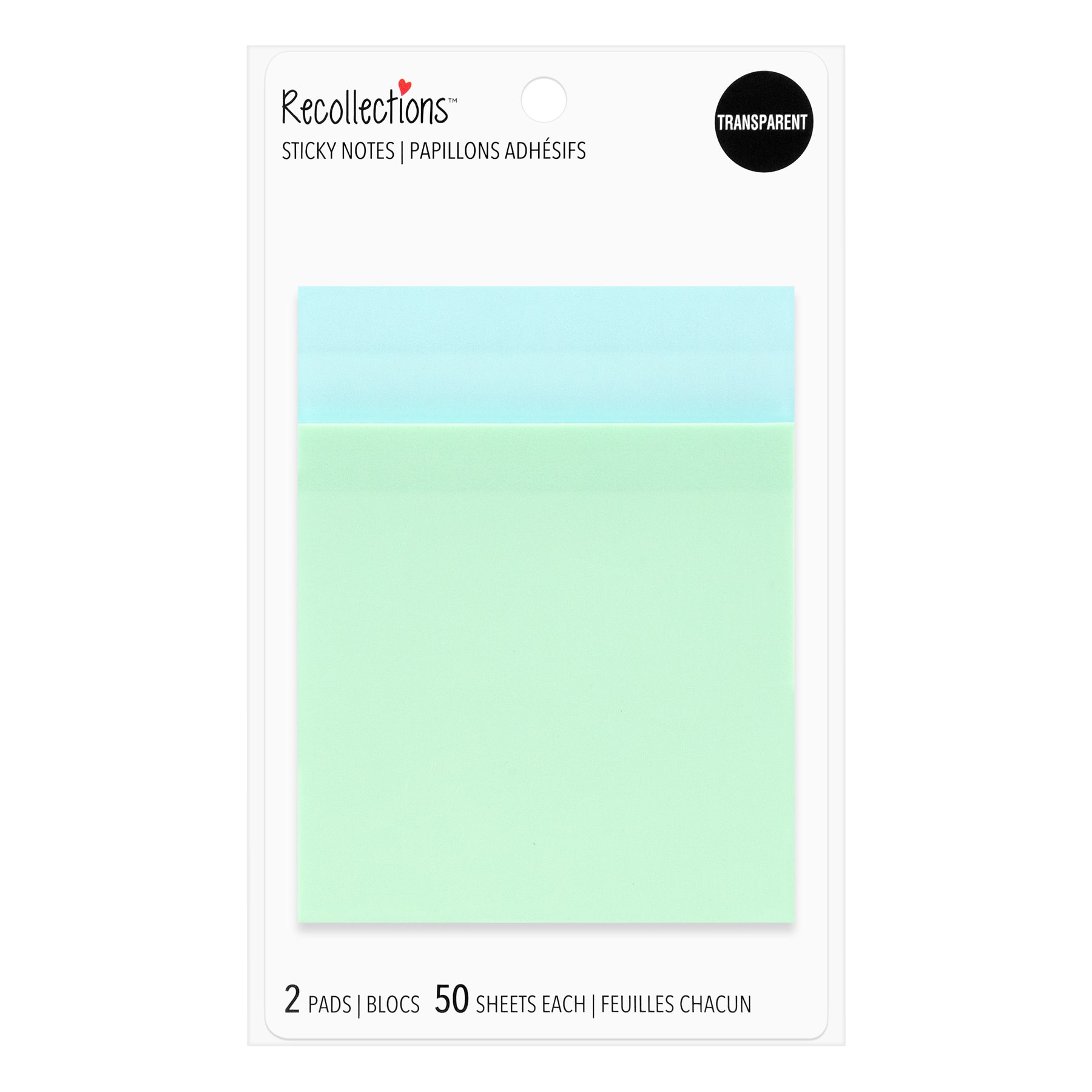 Green Transparent Planner Sticky Notes by Recollections™