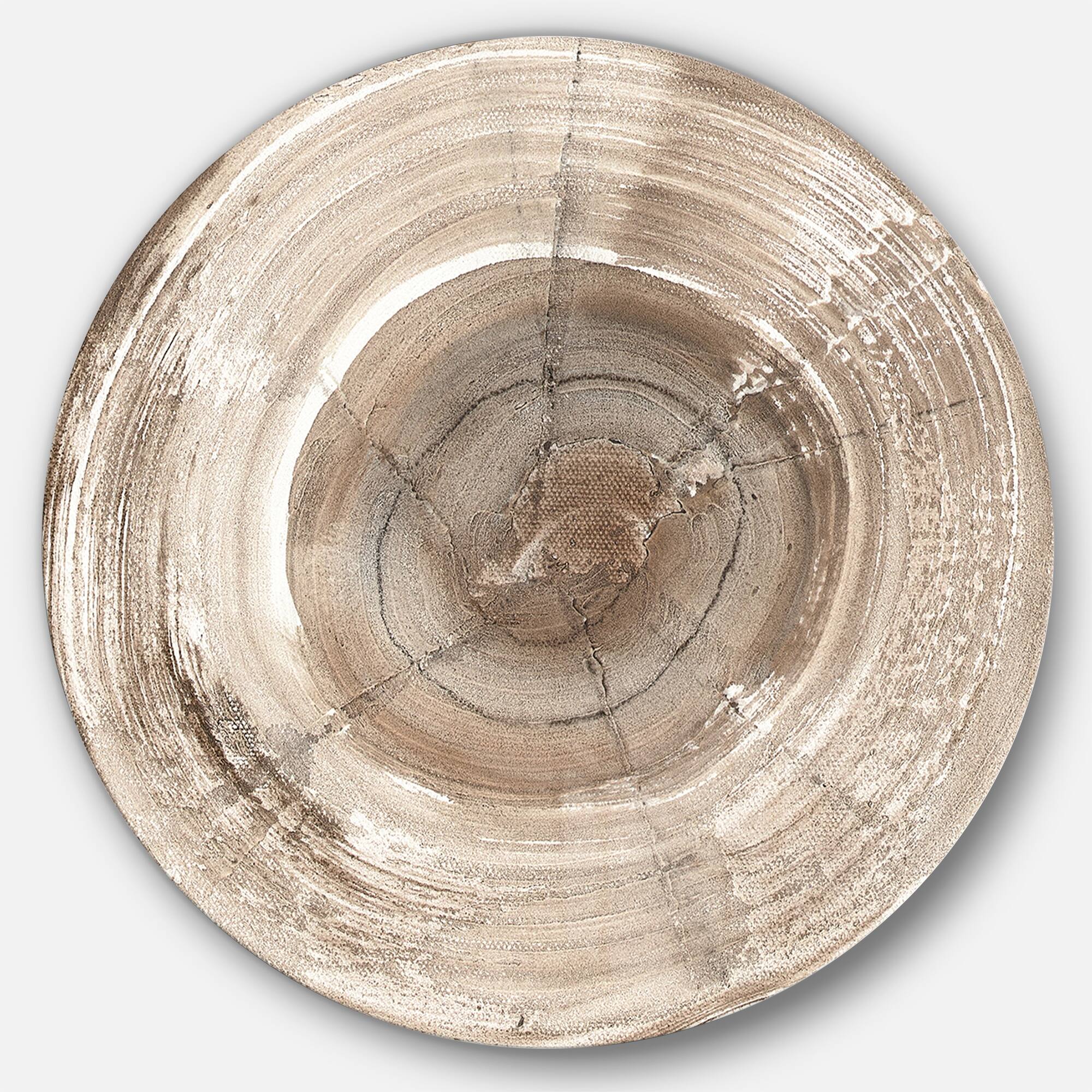 Designart - Circle natural elements II - Geometric Metal Circle Wall Art