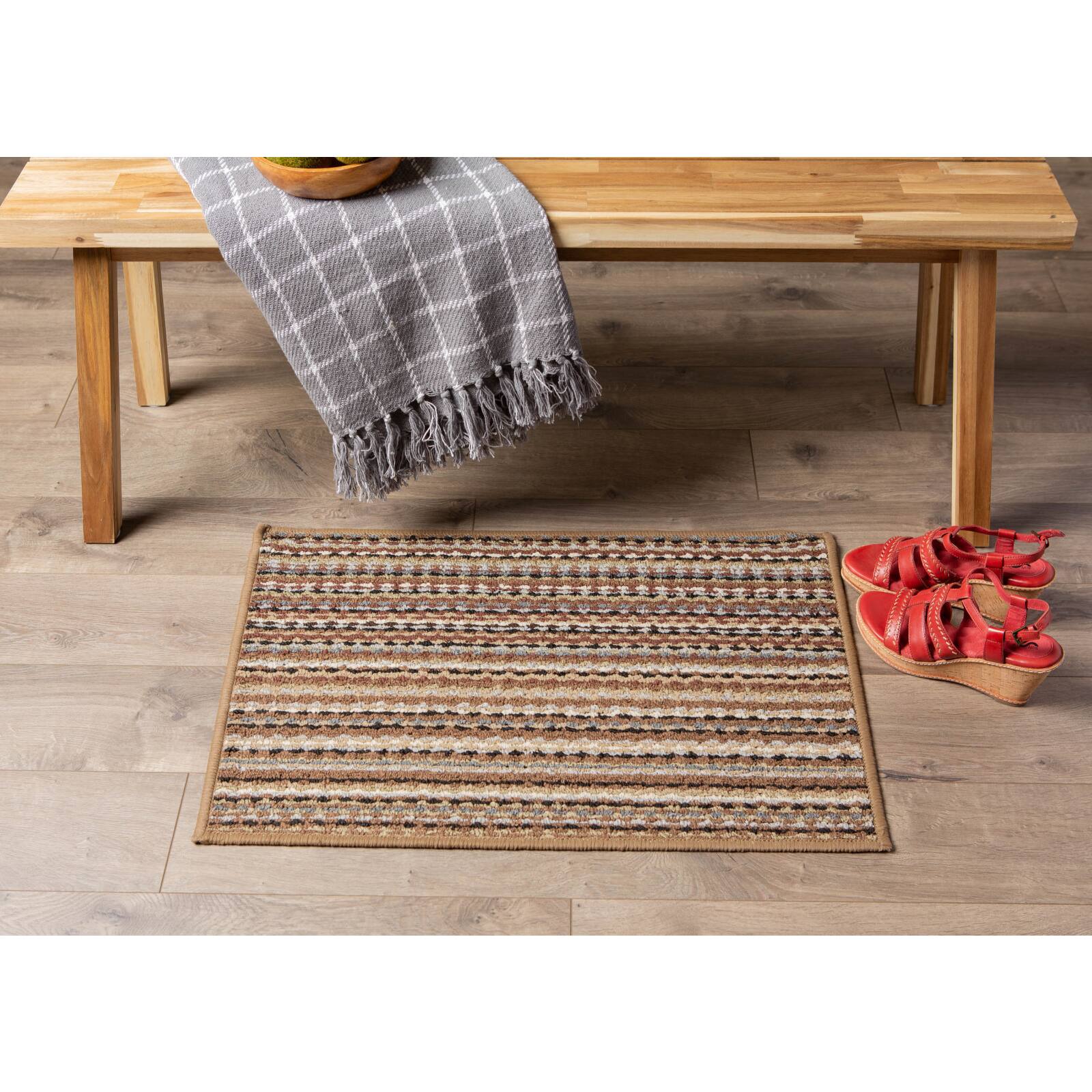 DII® Multi Stripe Printed Nylon Rug