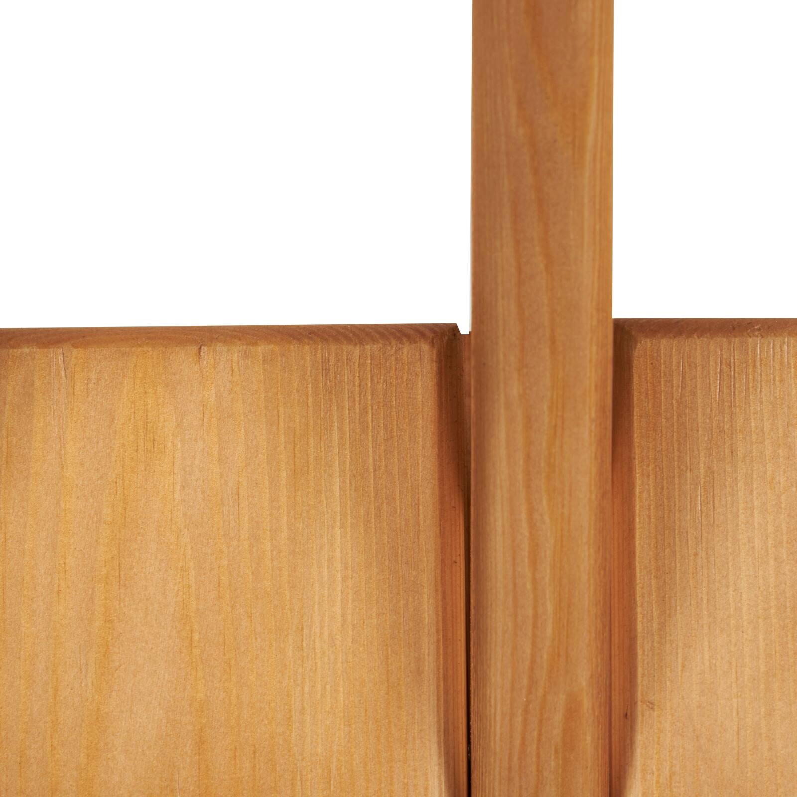 Brown Wood Minimalistic Wall Hook with 6 Hangers