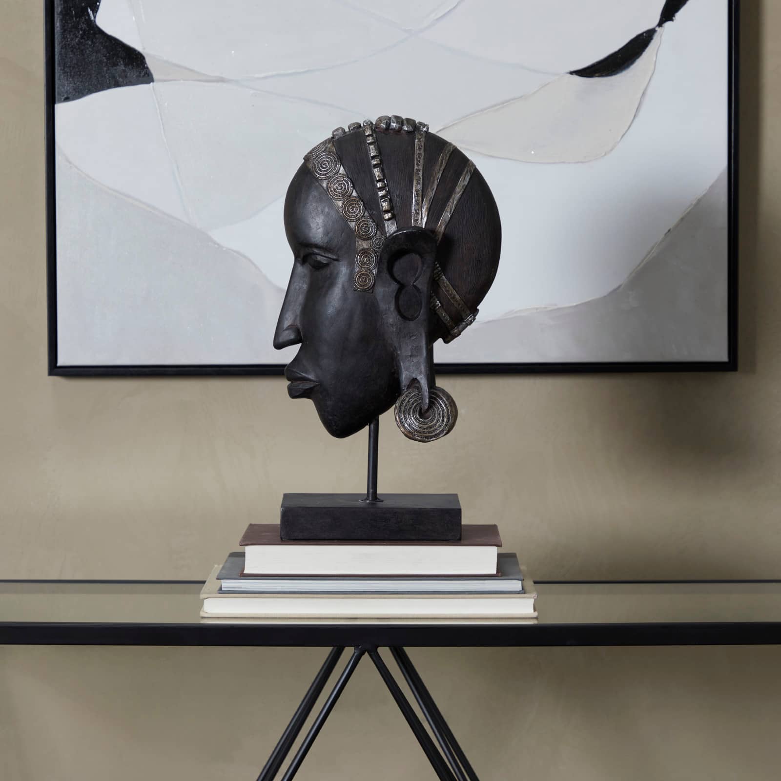 15.5" Woman Bust Sculpture