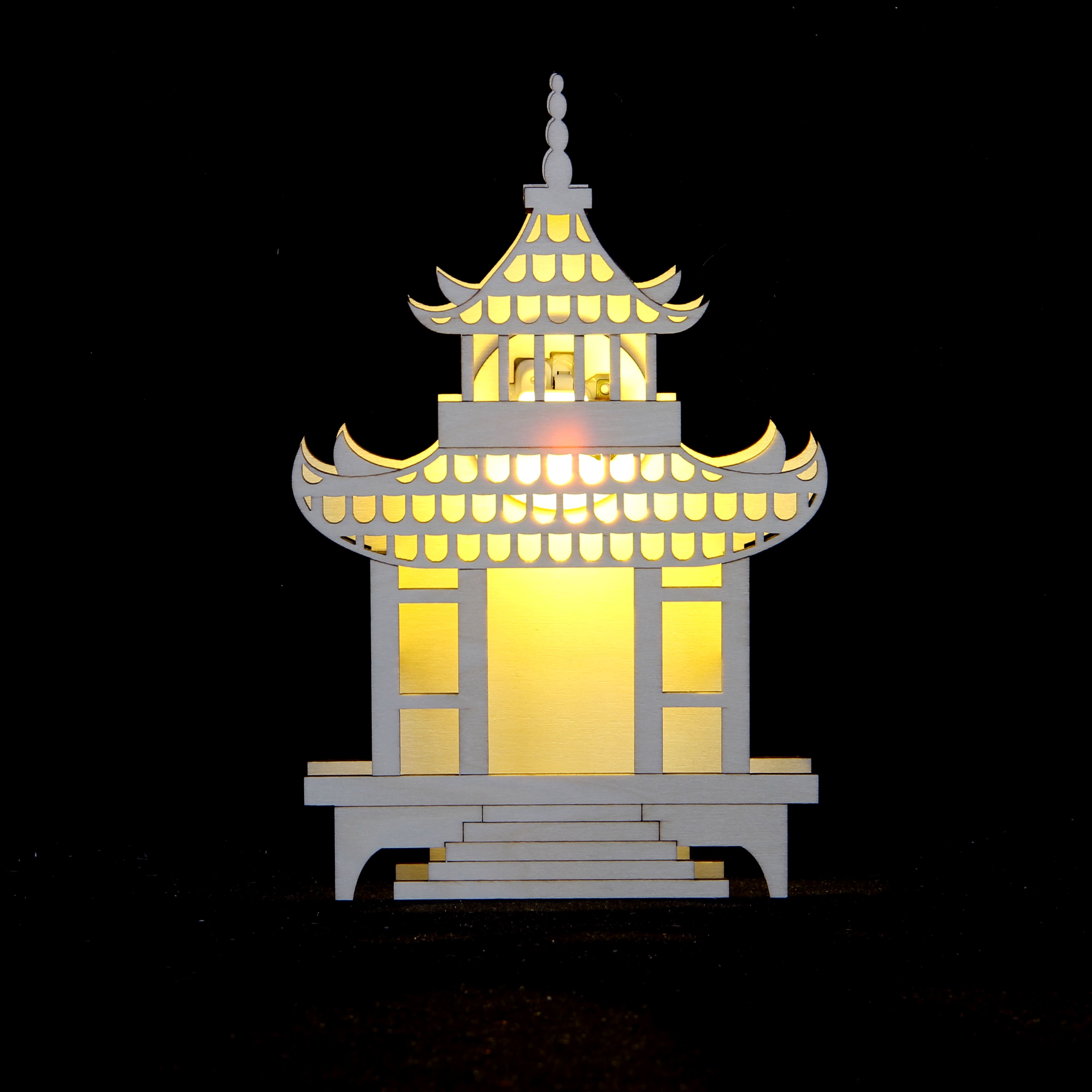 Jonathan Adler x Michaels 7.75" Pagoda DIY LED Wood Décor