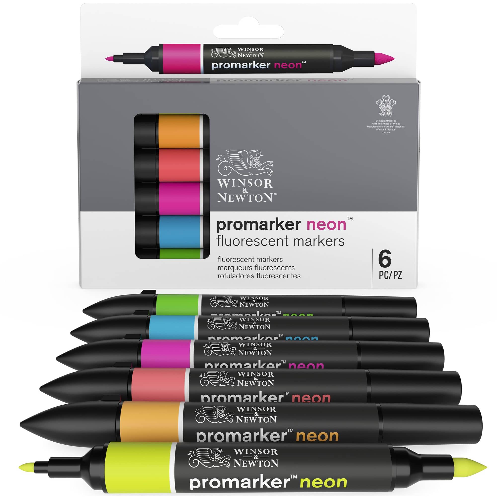 Winsor & Newton® ProMarker Neon™ Fluorescent Markers Set