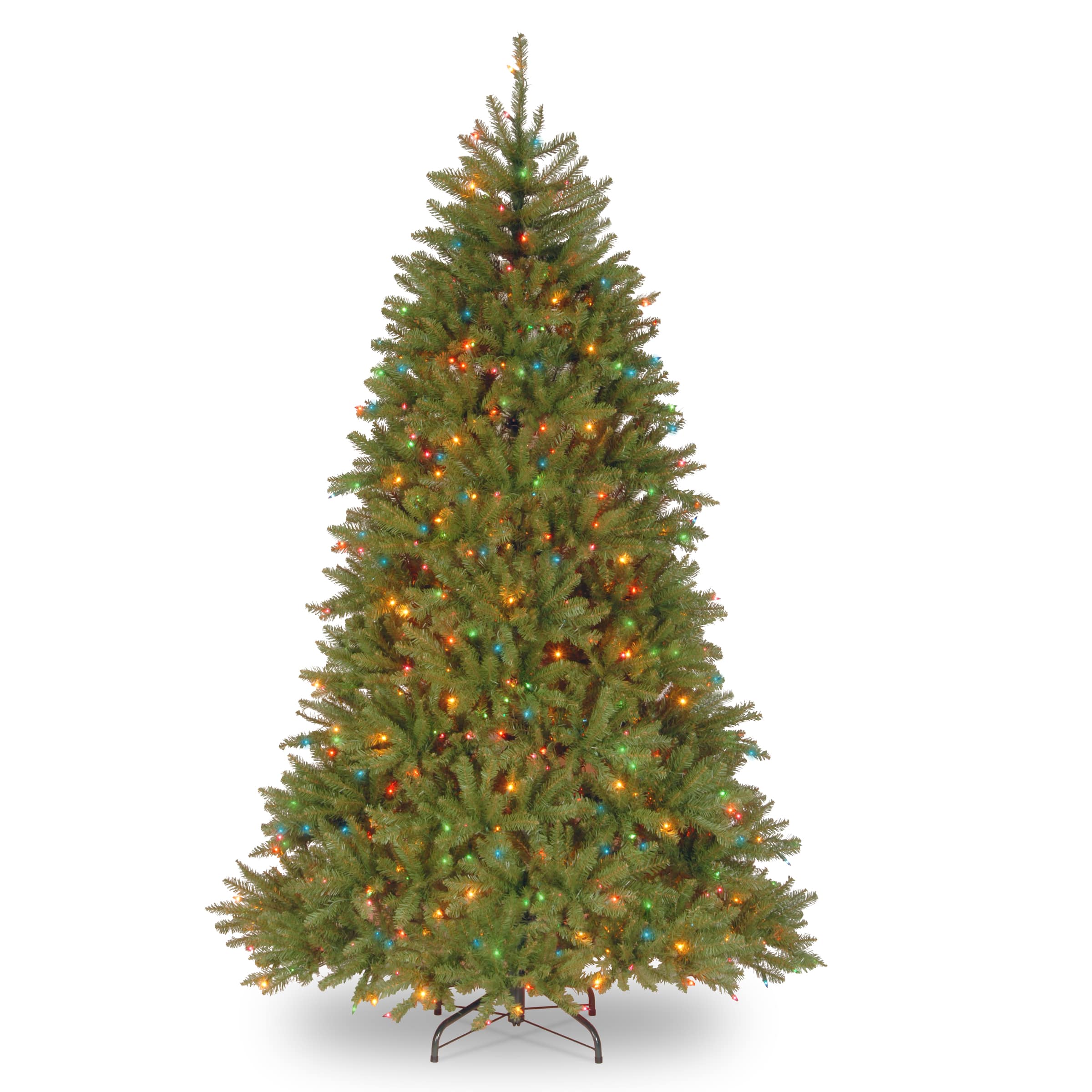 7.5 Ft Pre-Lit Dunhill® Fir Full Artificial Christmas Tree, Multicolor Lights By National Tree Company in Green | Michaels®