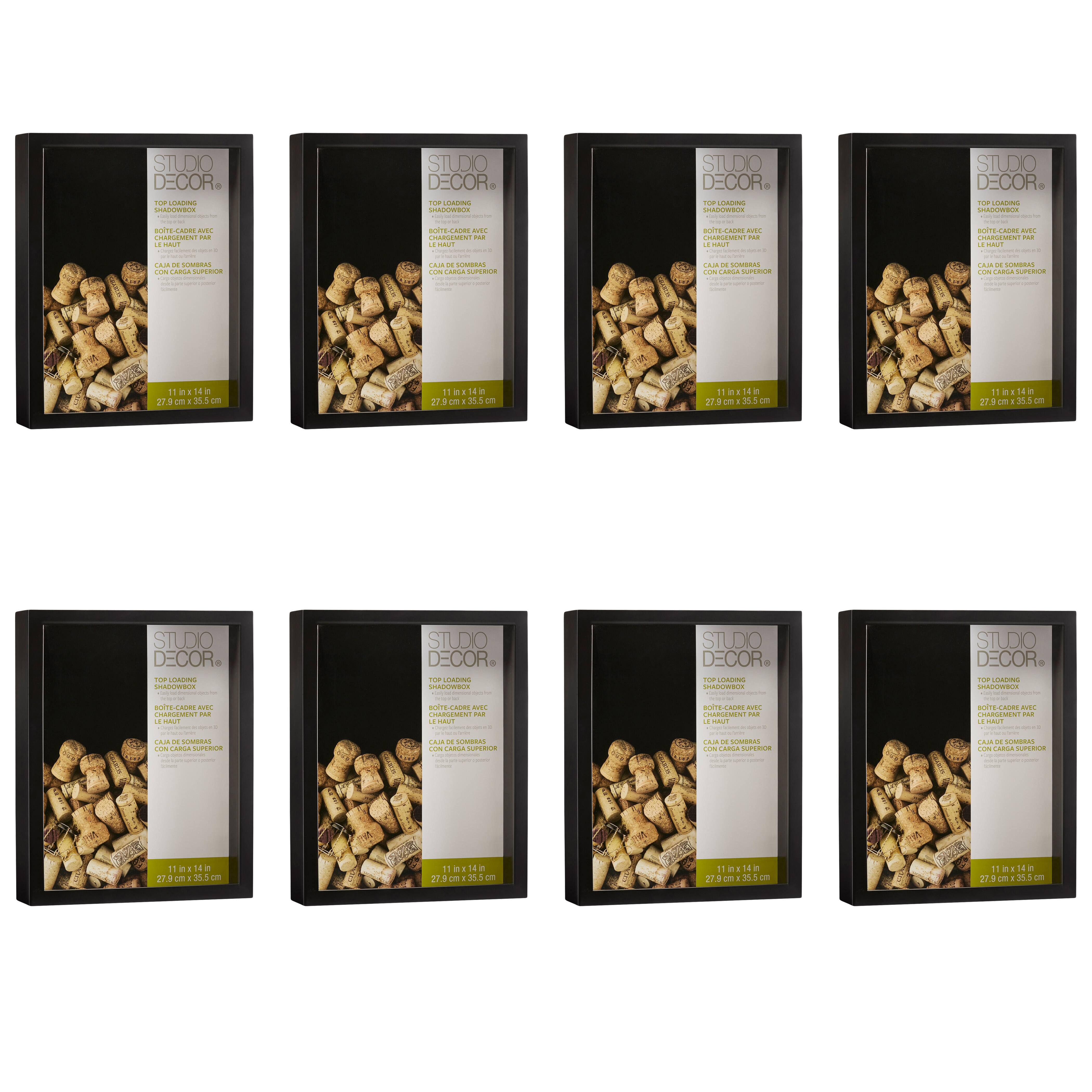 8 Pack: Black 11" x 14" Shadow Box by Studio Décor®