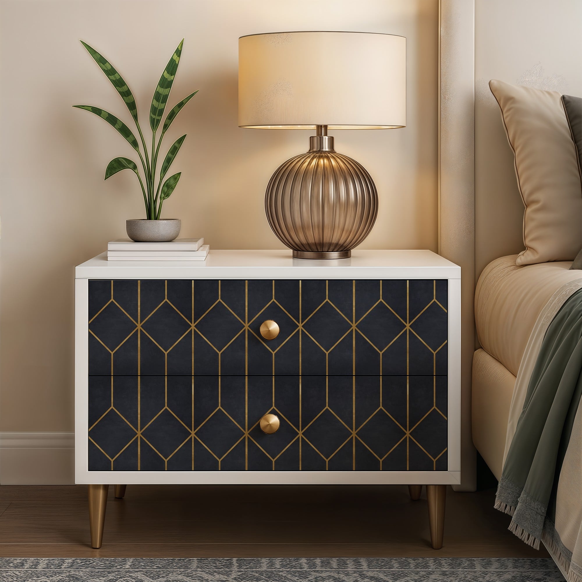 Designs Direct Diamond Trellis Peel & Stick Wallpaper