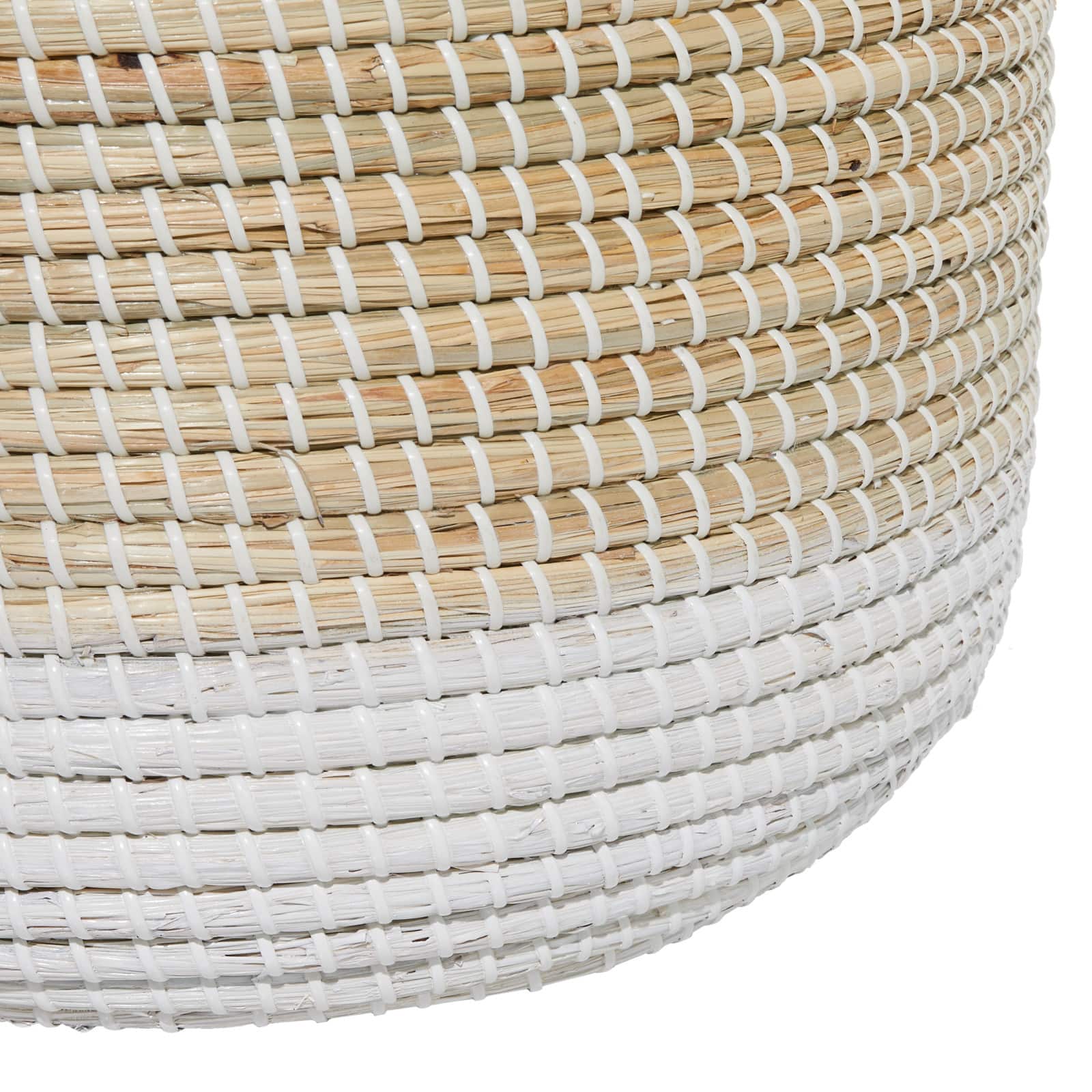 Brown Sea Grass Contemporary Storage Basket Set