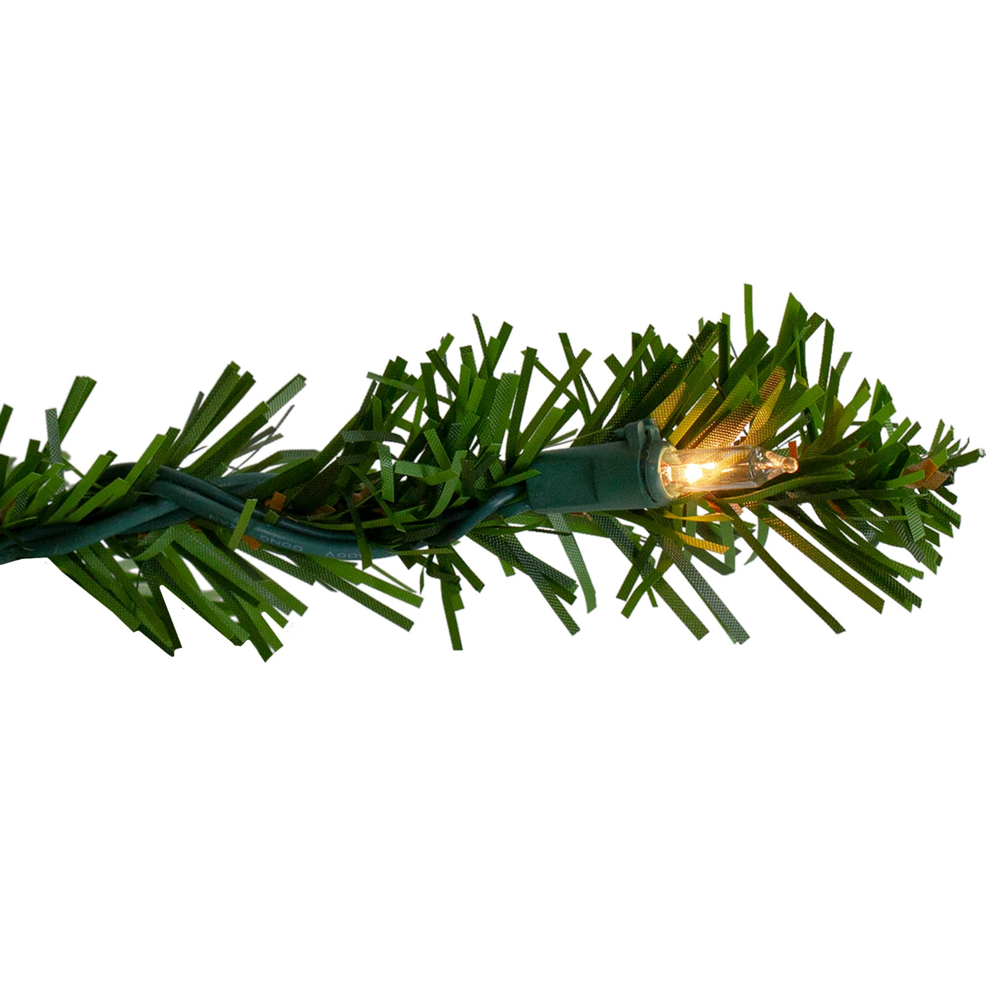 7.5ft. Pre-Lit Medium Canadian Pine Artificial Christmas Wall Tree, Clear Lights