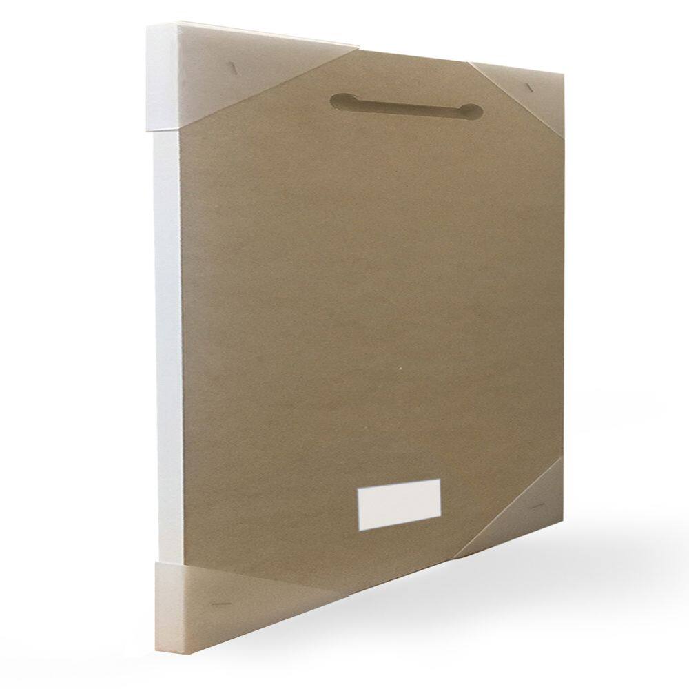 Stupell Industries Abba Modern Fashion Design in White Frame Wall Art