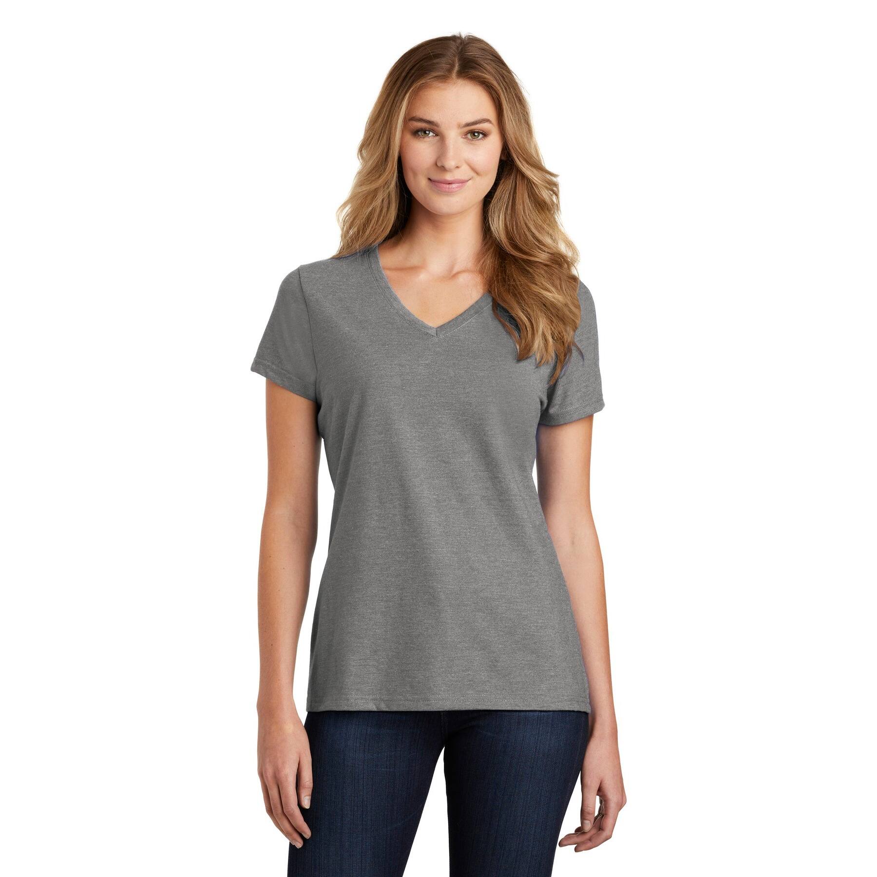 Port & Company® Ladies Fan Favorite Blend V-Neck T-Shirt