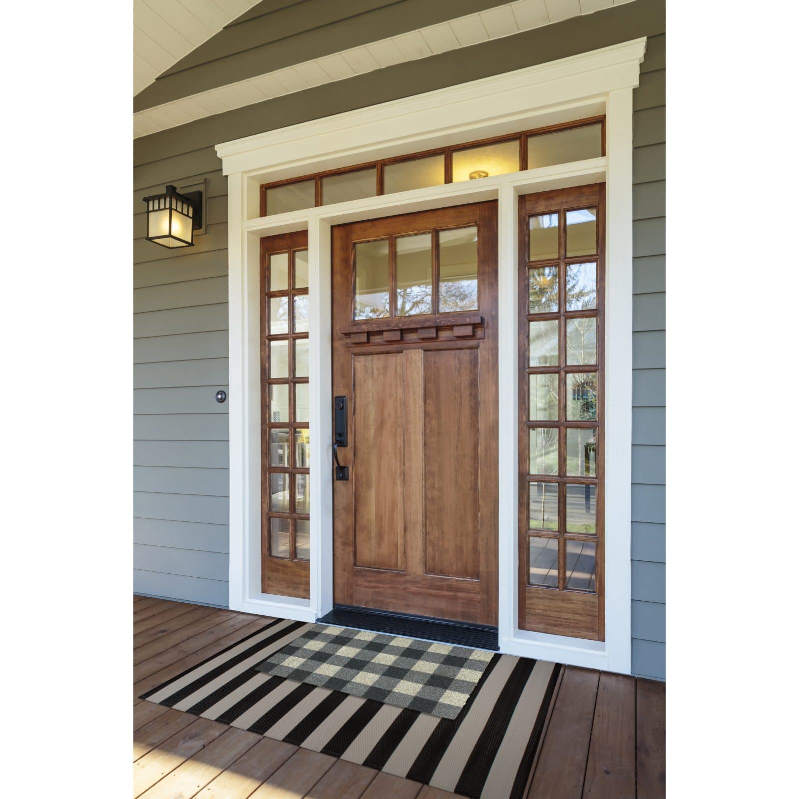 DII® Gray & White Buffalo Check Doormat