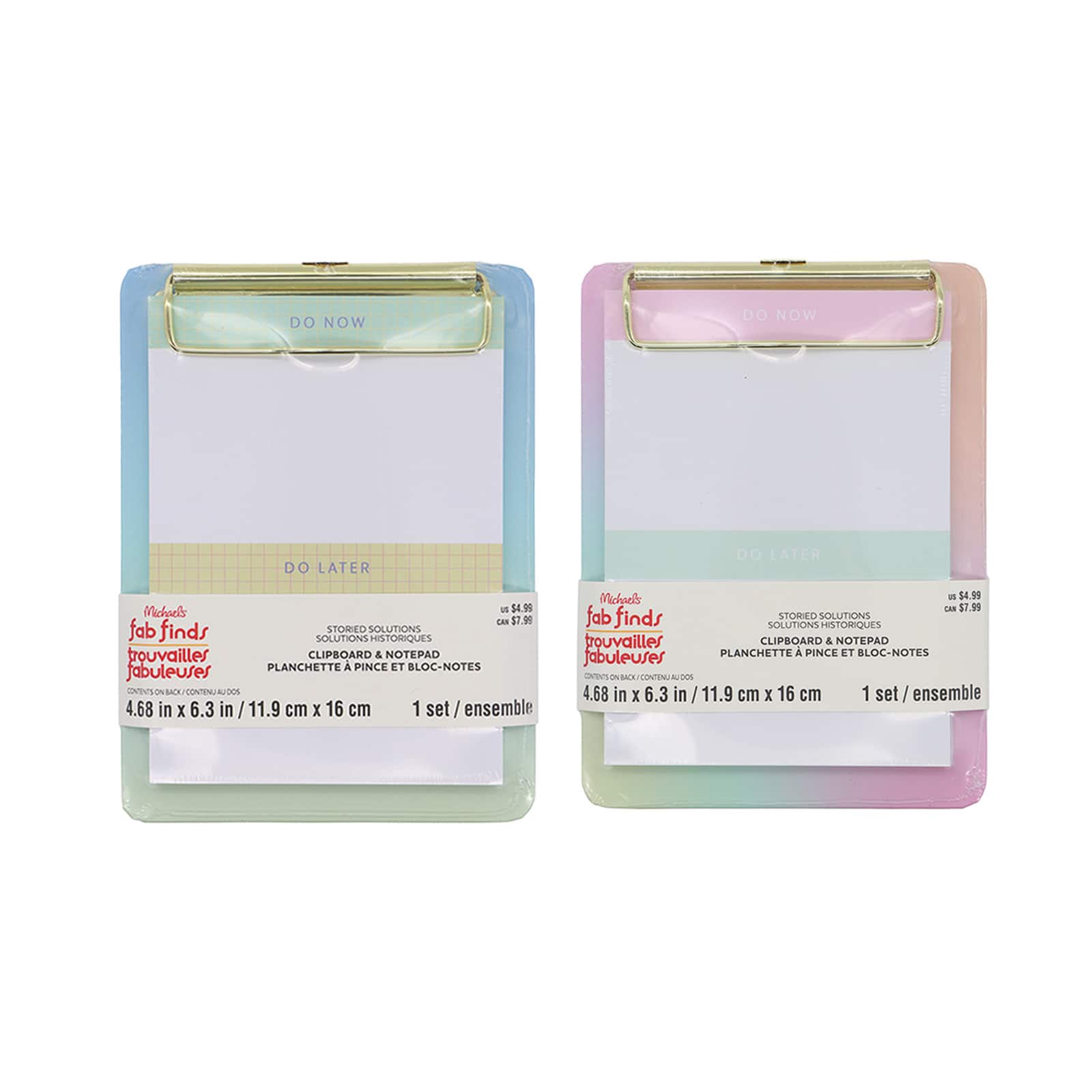 Assorted Clipboard & Notepad Set by Fab Finds, 1pc.