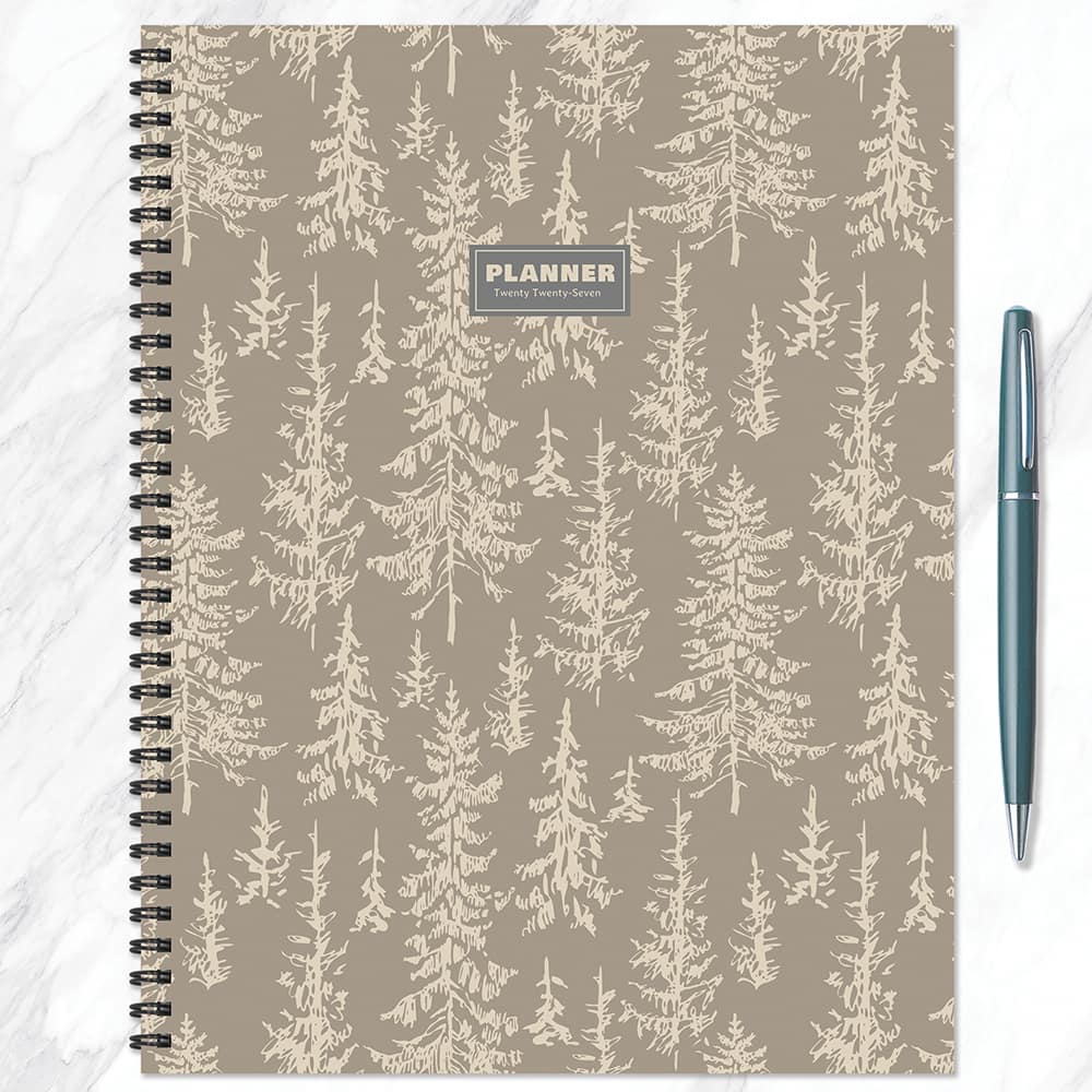 2027 Foggy Forest Large Weekly Monthly Planner