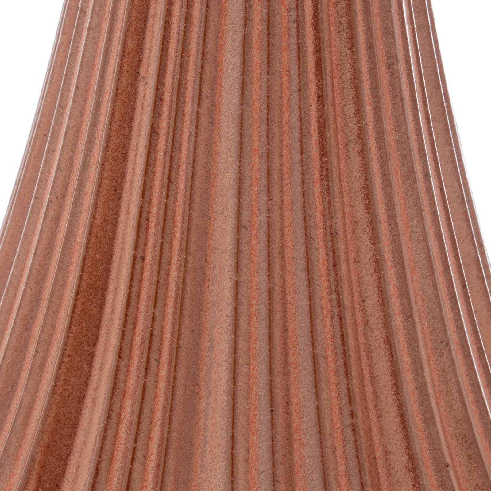 Rust Ceramic Modern Vase, 20" x 8" x 8"