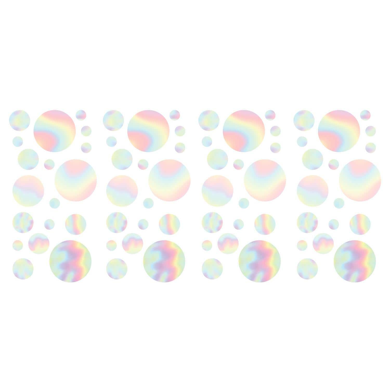 RoomMates Holographic Circle Peel & Stick Wall Decals