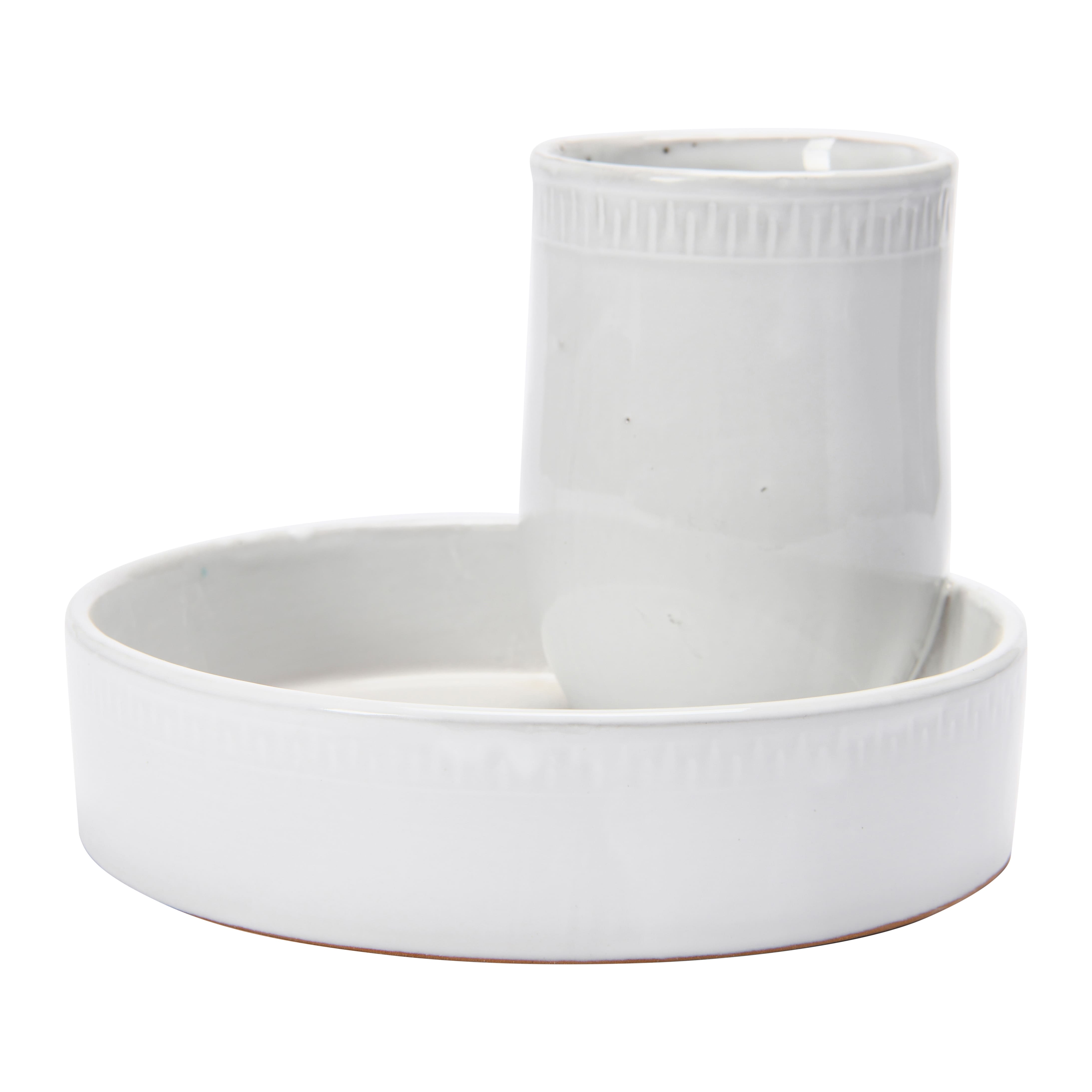 Hello Honey® 6.7" White Terra Cotta Tray