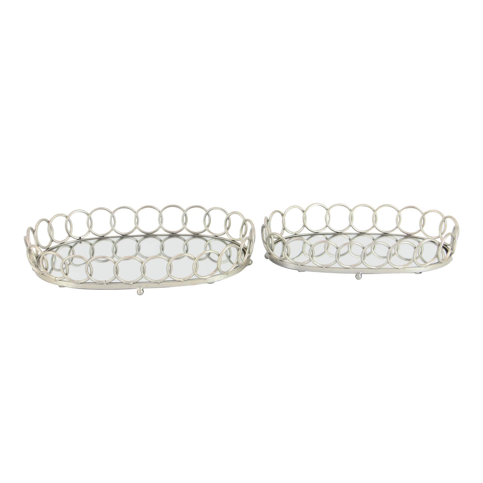 Silver Glam Tray Set